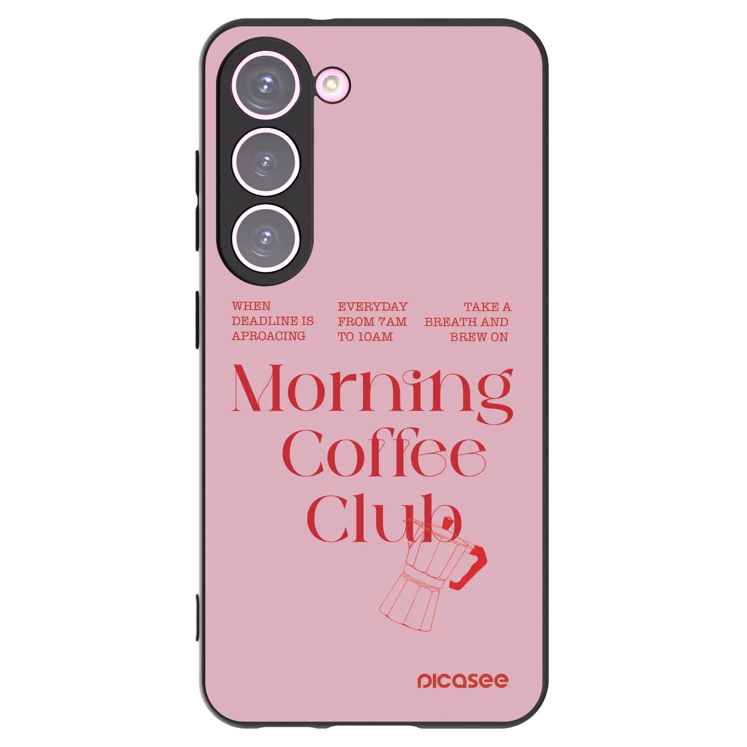 Picasee husă neagră din silicon pentru Samsung Galaxy S23 5G - Morning