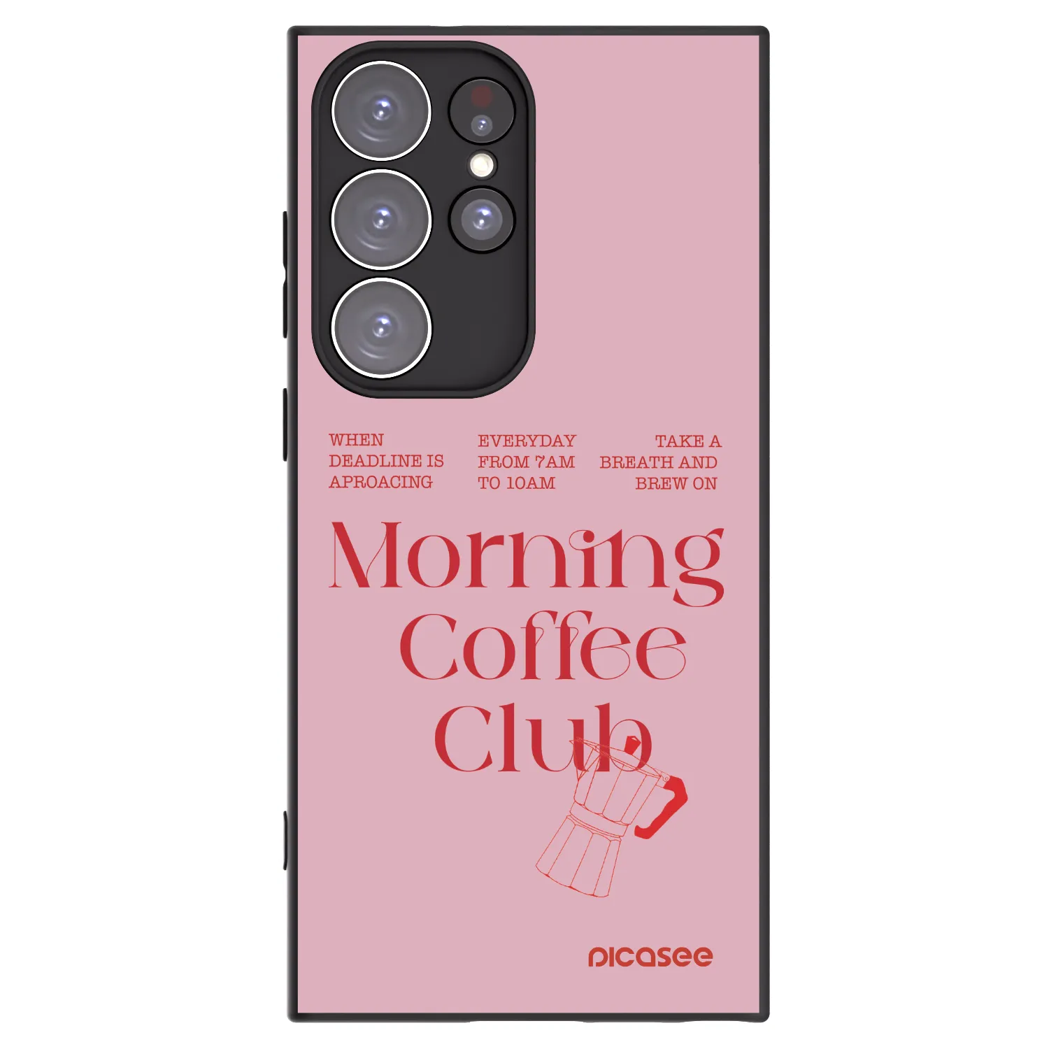 Picasee husă neagră din silicon pentru Samsung Galaxy S23 Ultra 5G - Morning