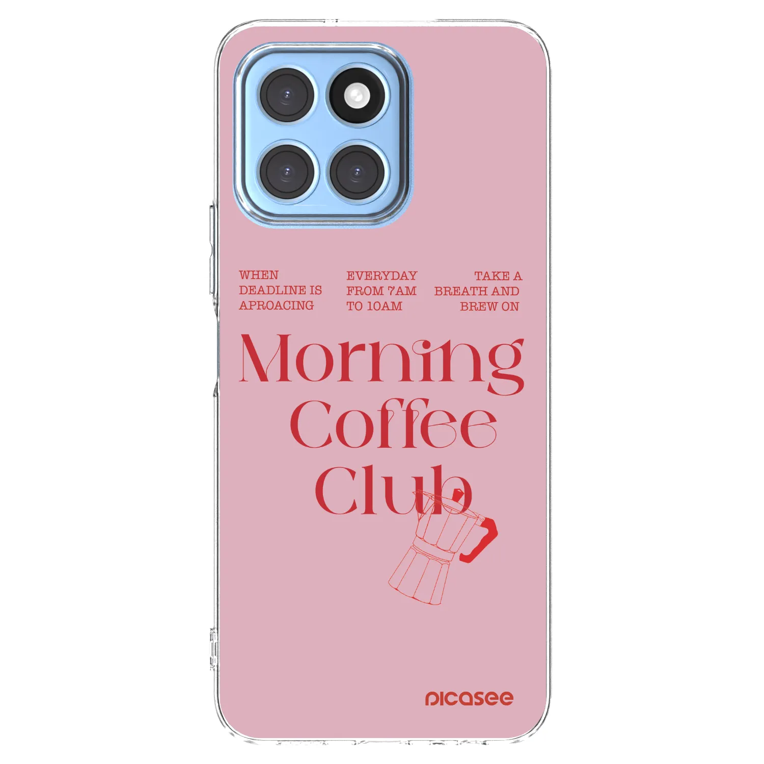 Picasee husă transparentă din silicon pentru Honor X8 5G - Morning