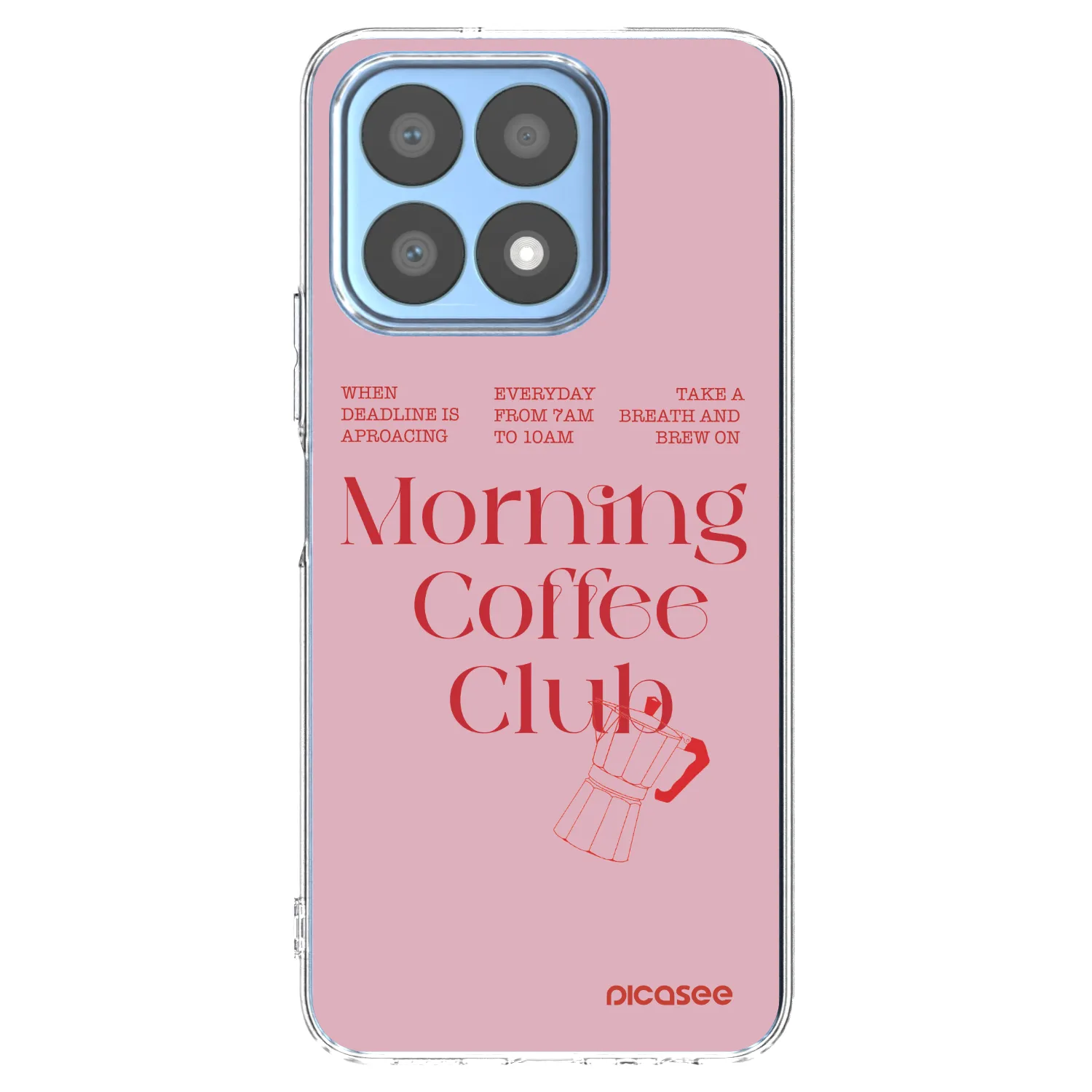 Picasee husă transparentă din silicon pentru Honor X8a - Morning