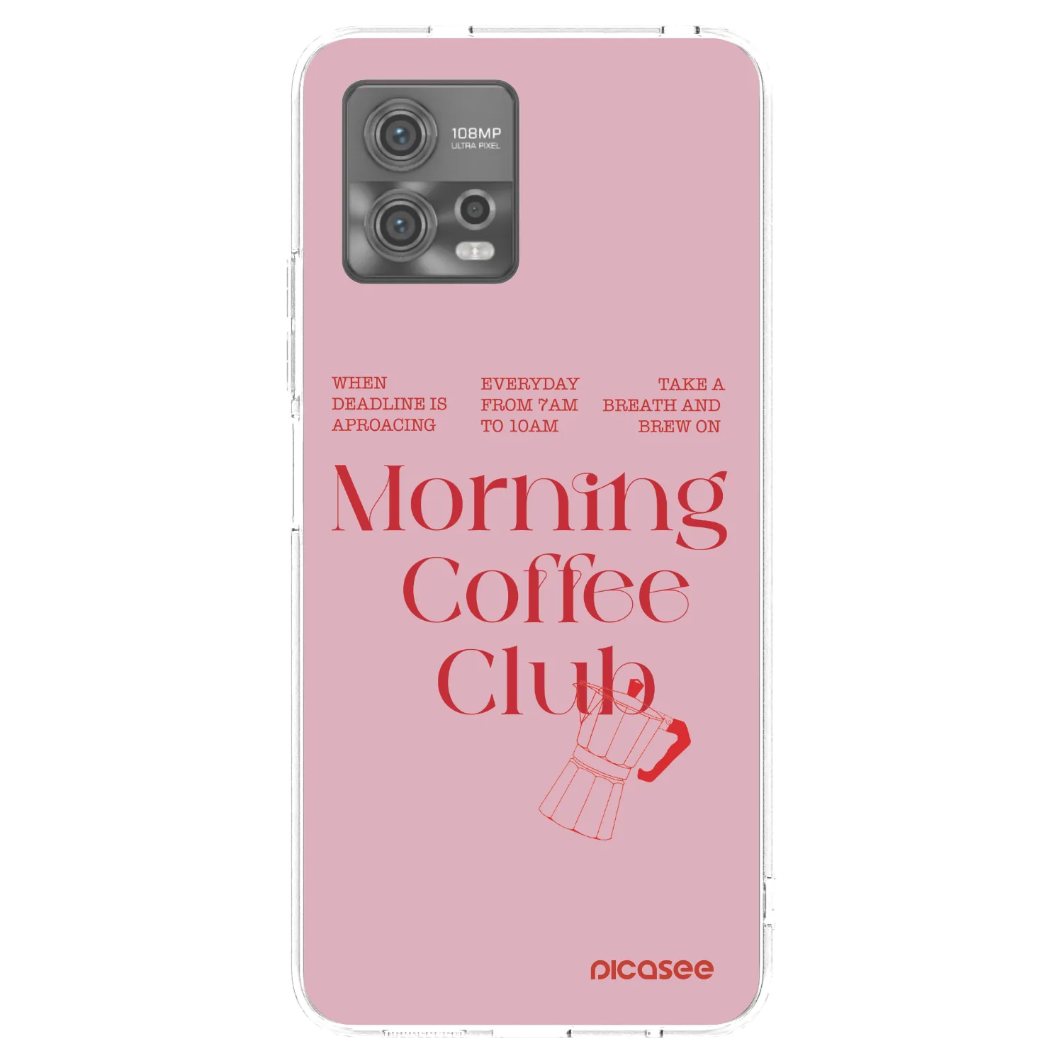 Picasee husă transparentă din silicon pentru Motorola Moto G72 - Morning