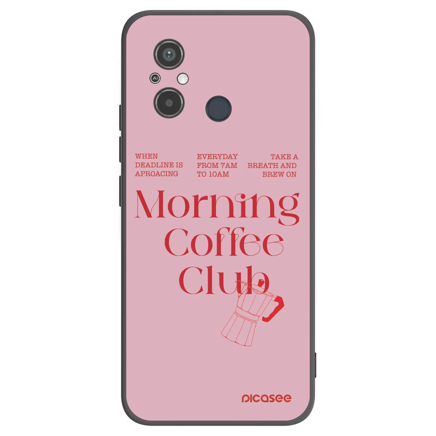 Picasee husă neagră din silicon pentru Xiaomi Redmi 12C - Morning