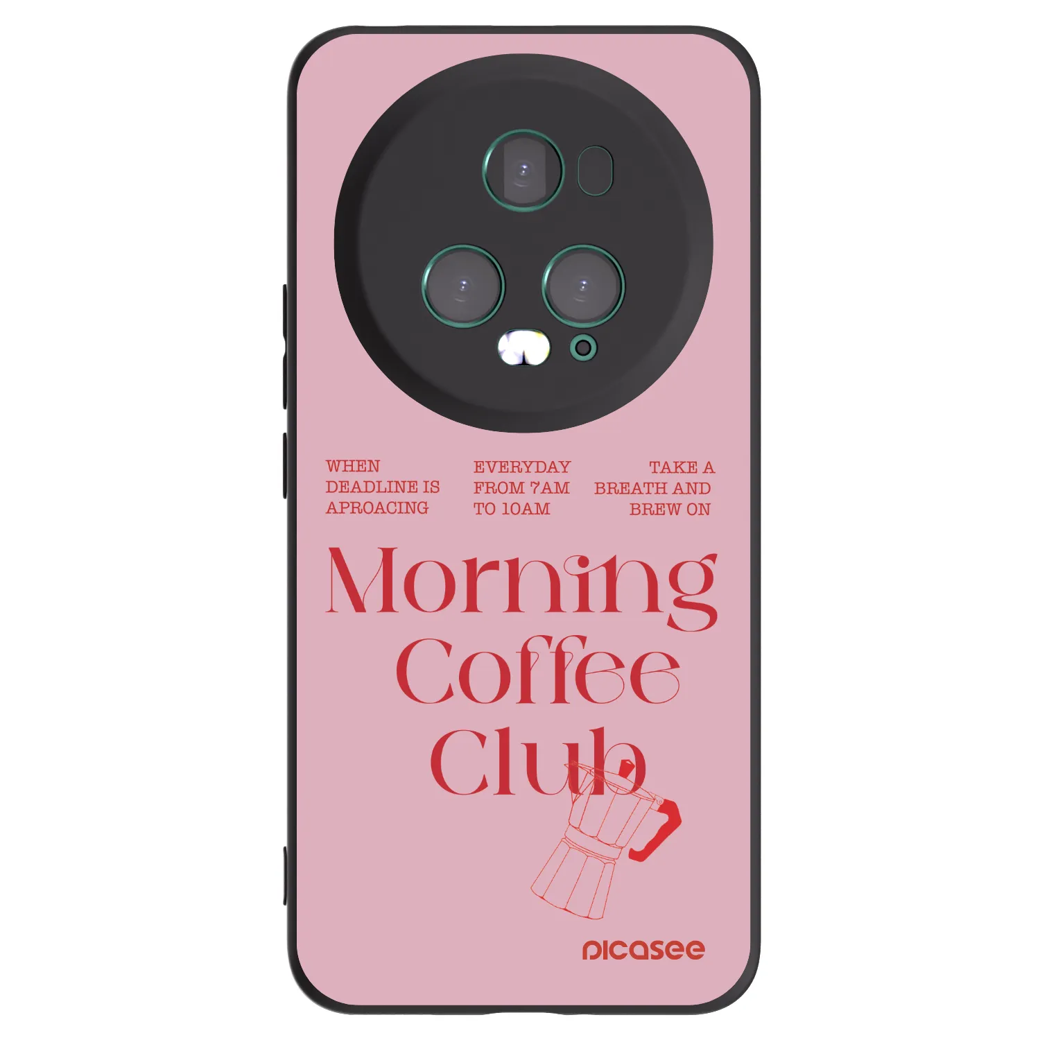 Picasee husă neagră din silicon pentru Honor Magic5 Pro - Morning