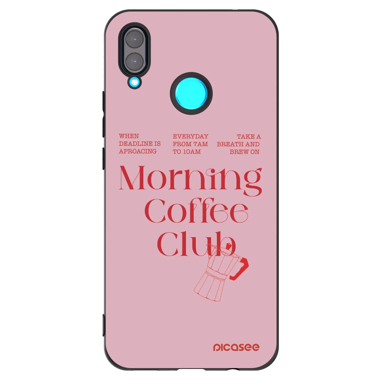 Picasee husă neagră din silicon pentru Huawei Nova 3i - Morning