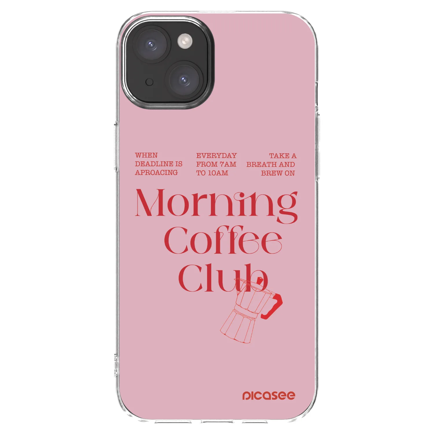 Picasee husă transparentă din silicon pentru Apple iPhone 15 Plus - Morning