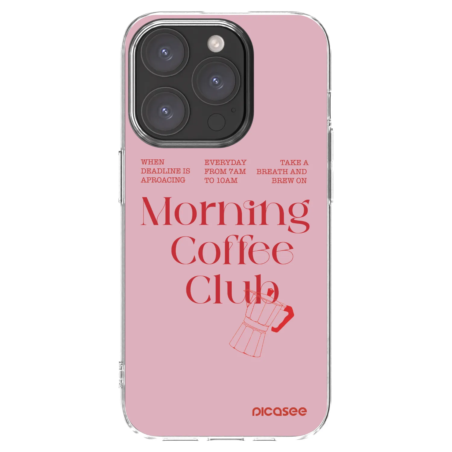 Picasee husă transparentă din silicon pentru Apple iPhone 15 Pro - Morning