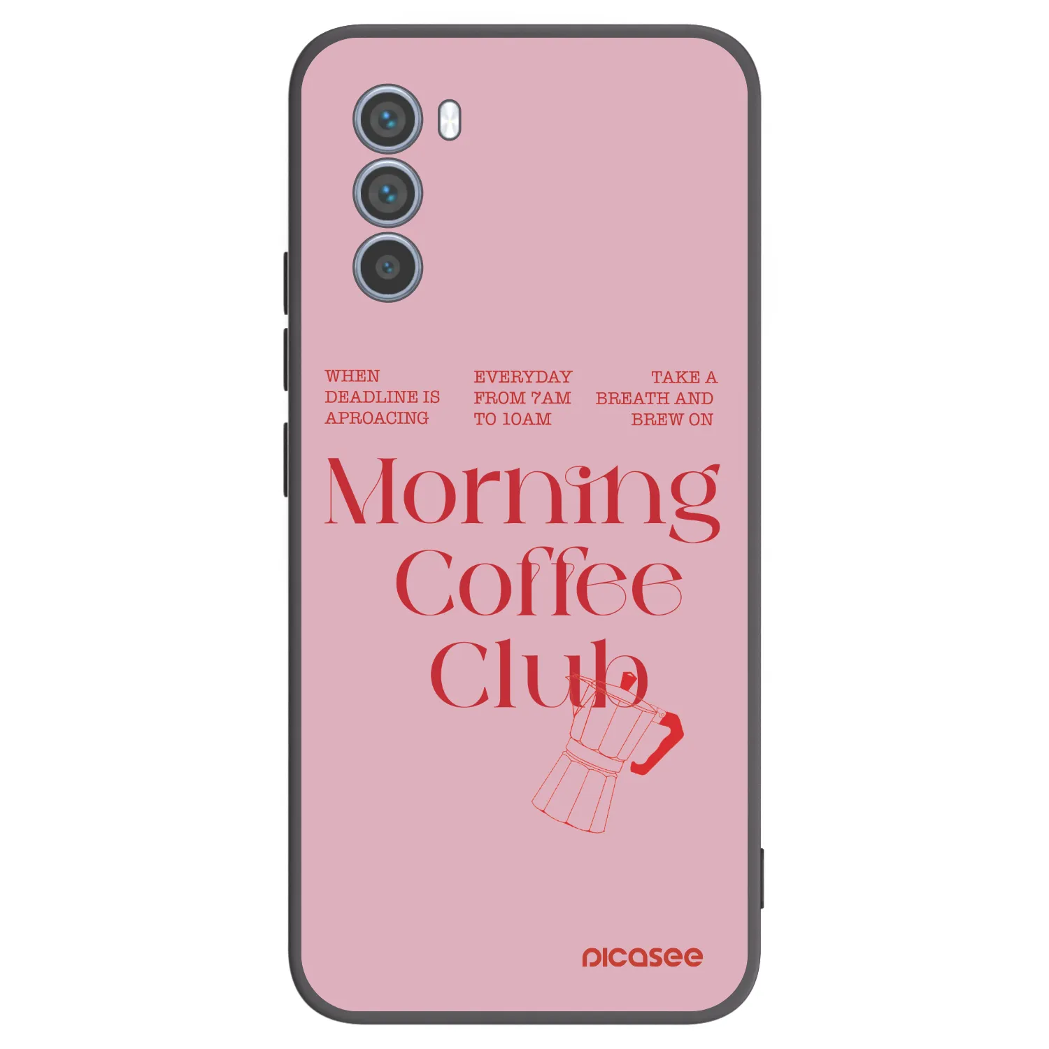 Picasee husă neagră din silicon pentru Motorola Moto G62 - Morning