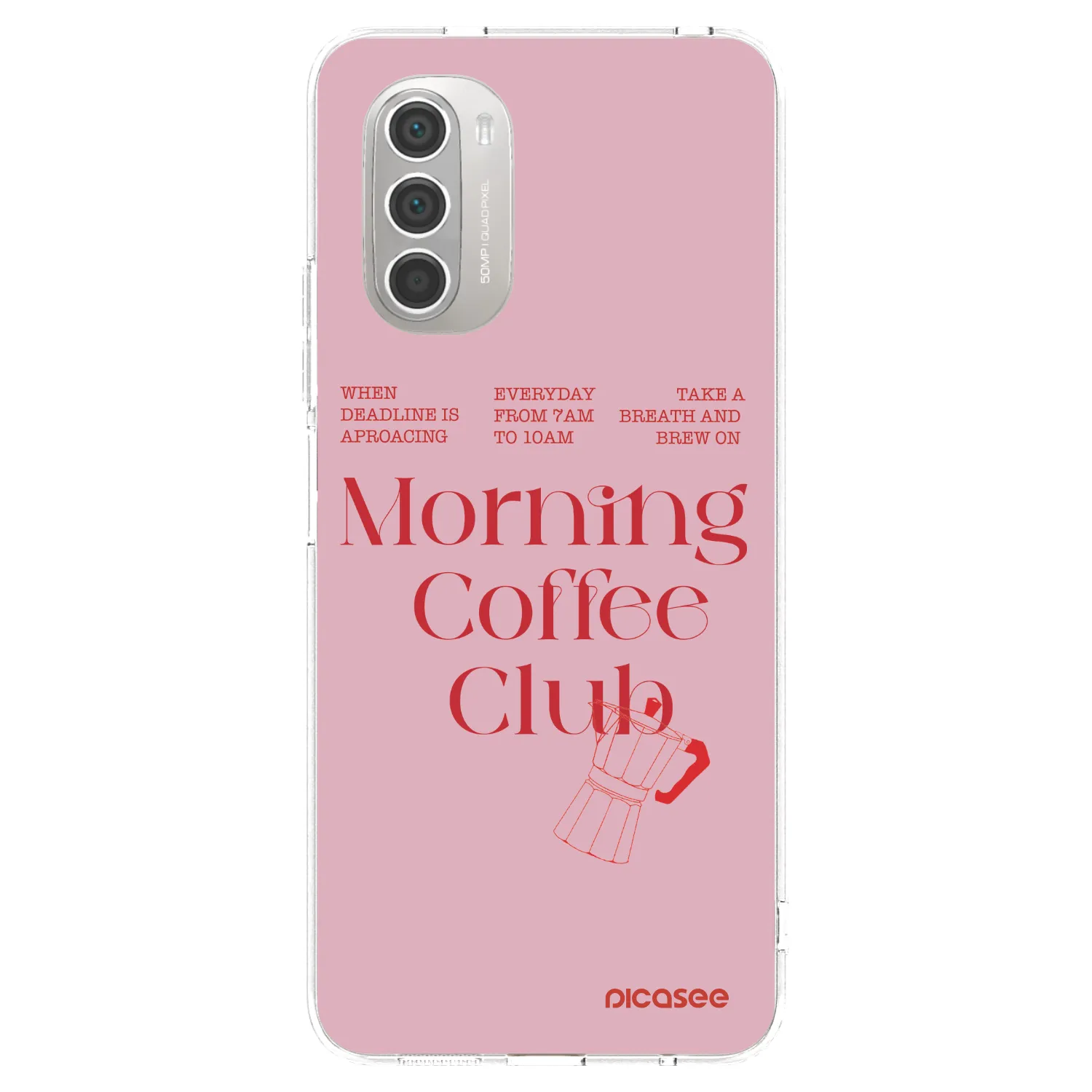 Picasee husă transparentă din silicon pentru Motorola Moto G51 - Morning
