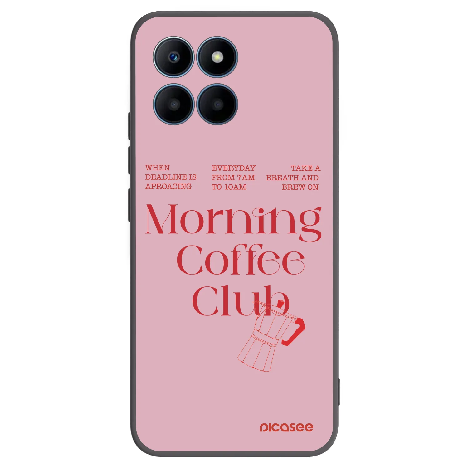 Picasee husă neagră din silicon pentru Honor 70 Lite - Morning