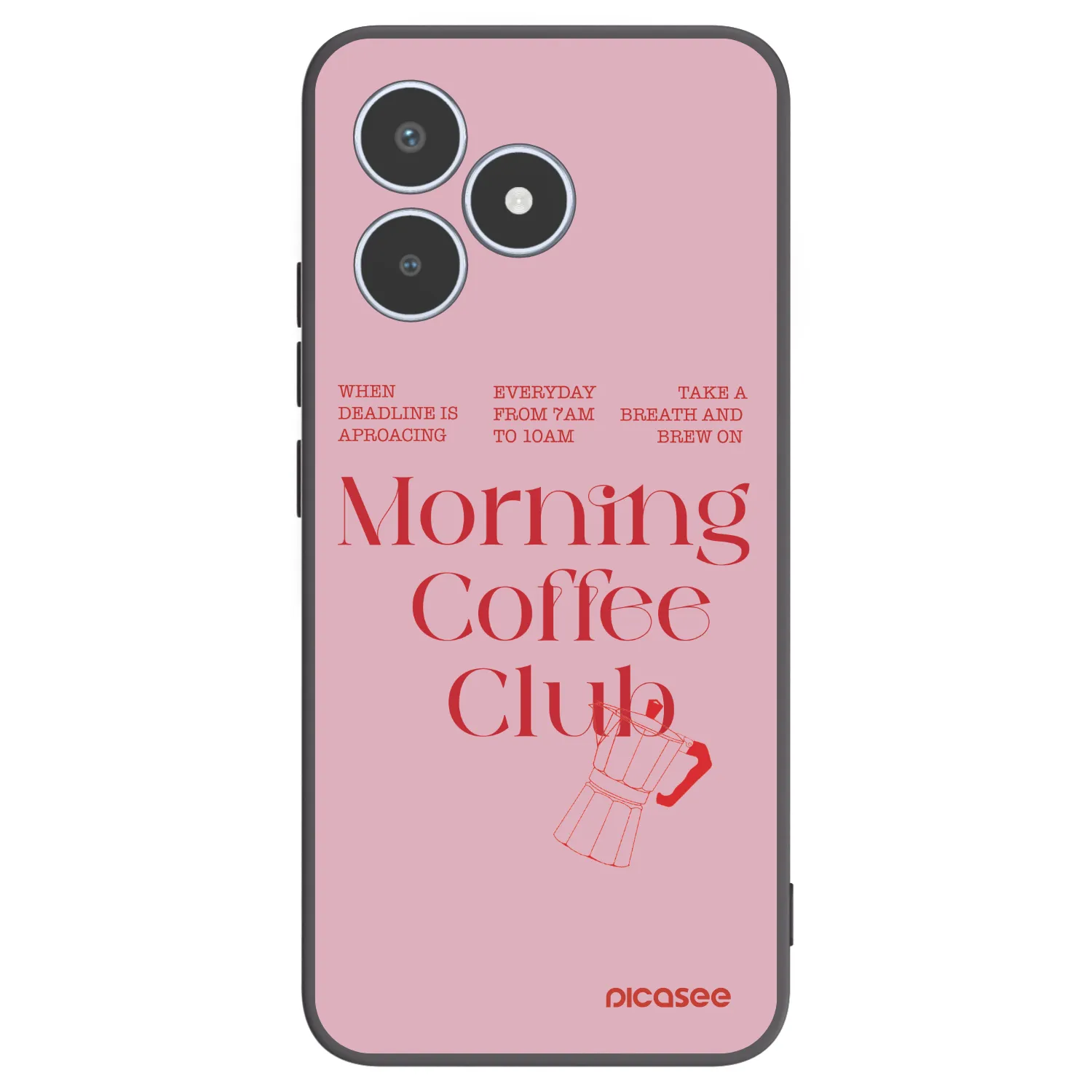 Picasee husă neagră din silicon pentru Realme C53 - Morning