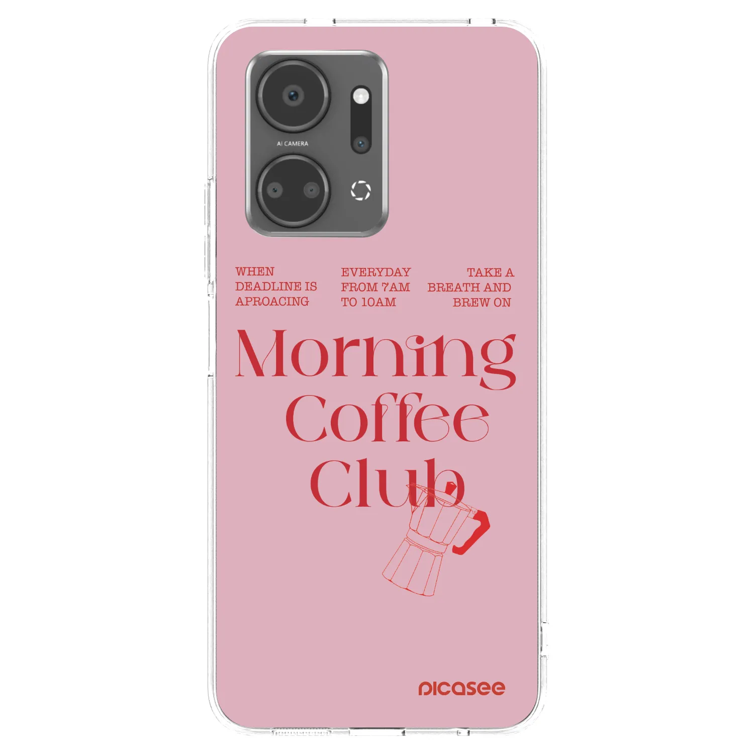 Picasee husă transparentă din silicon pentru Honor X7a - Morning