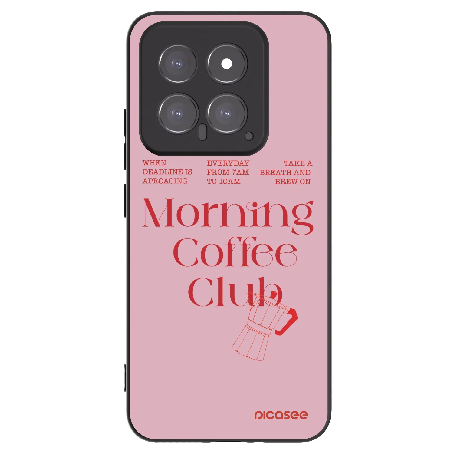 Picasee husă neagră din silicon pentru Xiaomi 14 - Morning