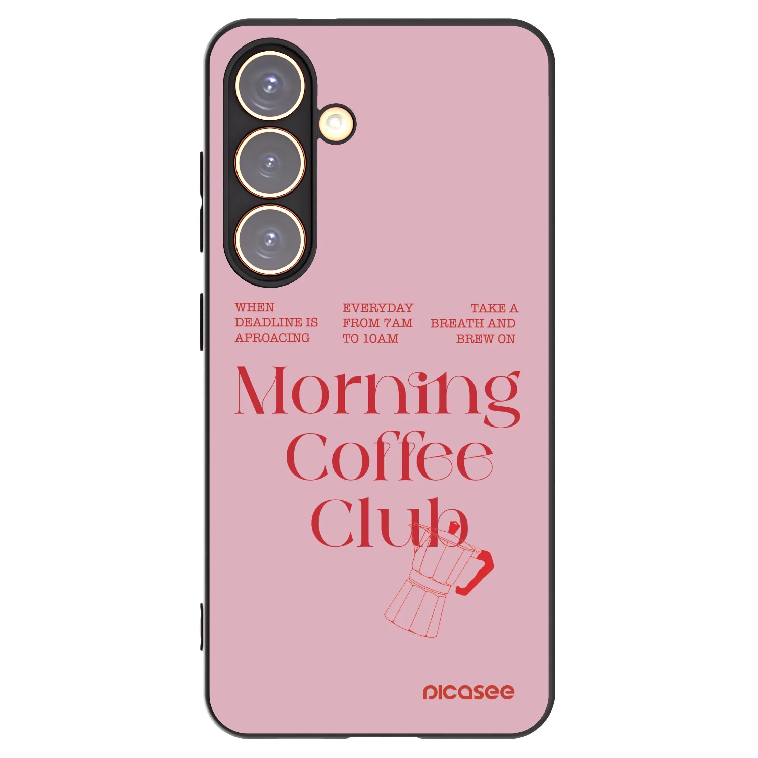 Picasee husă neagră din silicon pentru Samsung Galaxy S24 S921B 5G - Morning