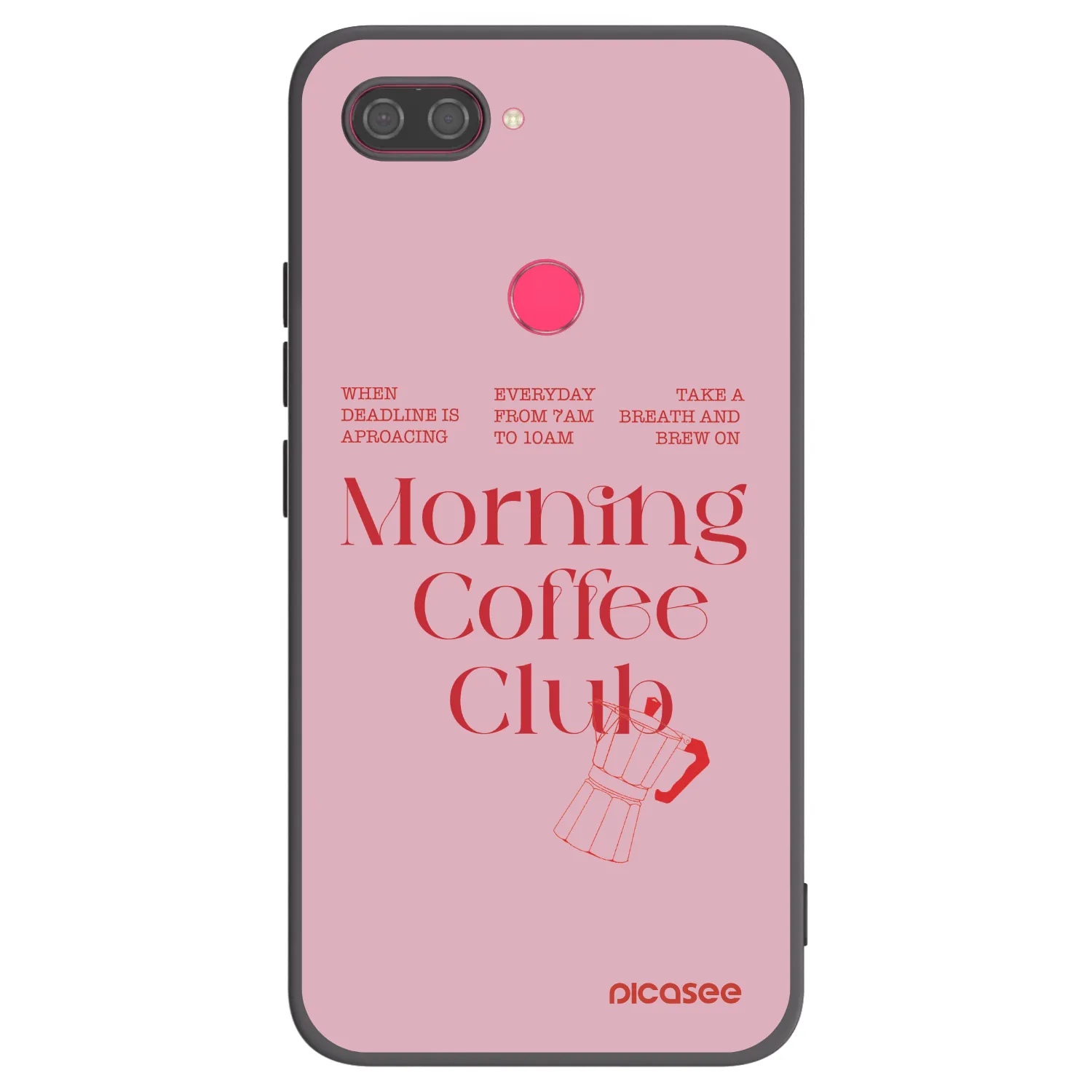 Picasee husă neagră din silicon pentru Xiaomi Mi 8 Lite - Morning