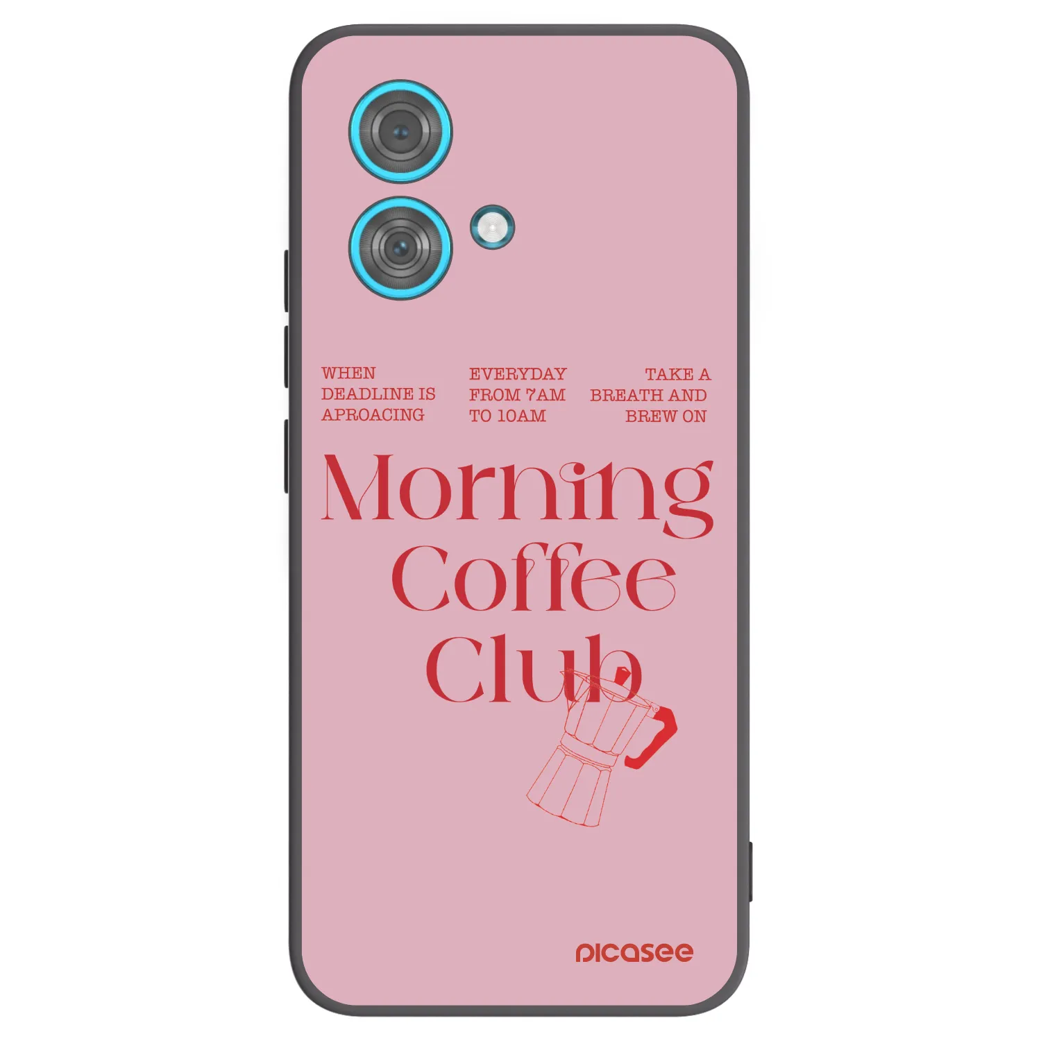 Picasee husă neagră din silicon pentru Motorola Edge 40 Neo - Morning