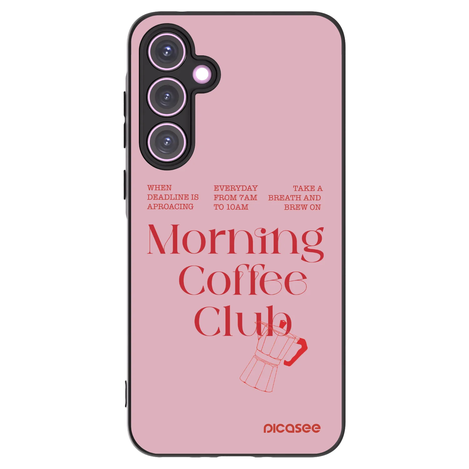 Picasee husă neagră din silicon pentru Samsung Galaxy A35 5G A356B - Morning