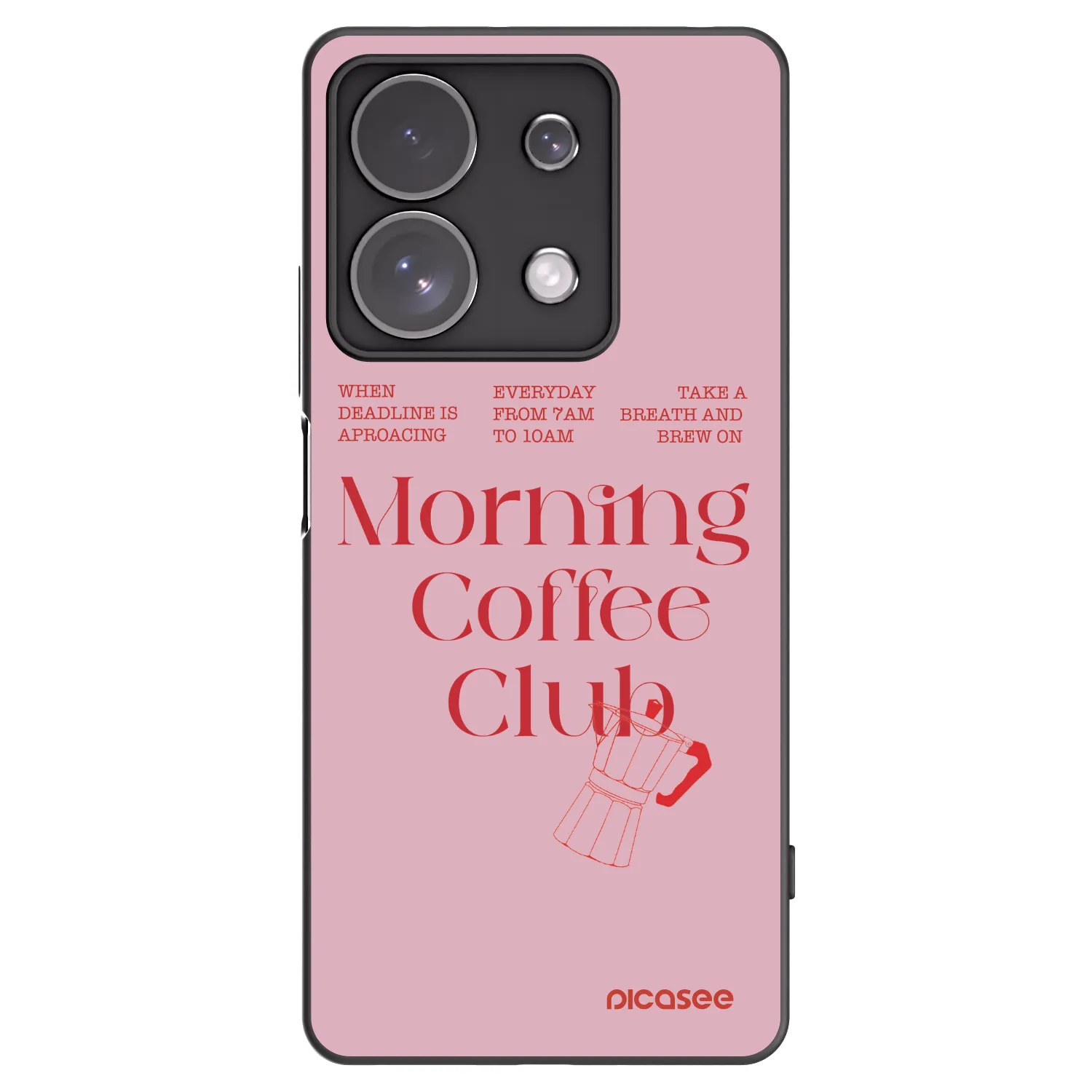Picasee husă neagră din silicon pentru Xiaomi Redmi Note 13 Pro 4G - Morning