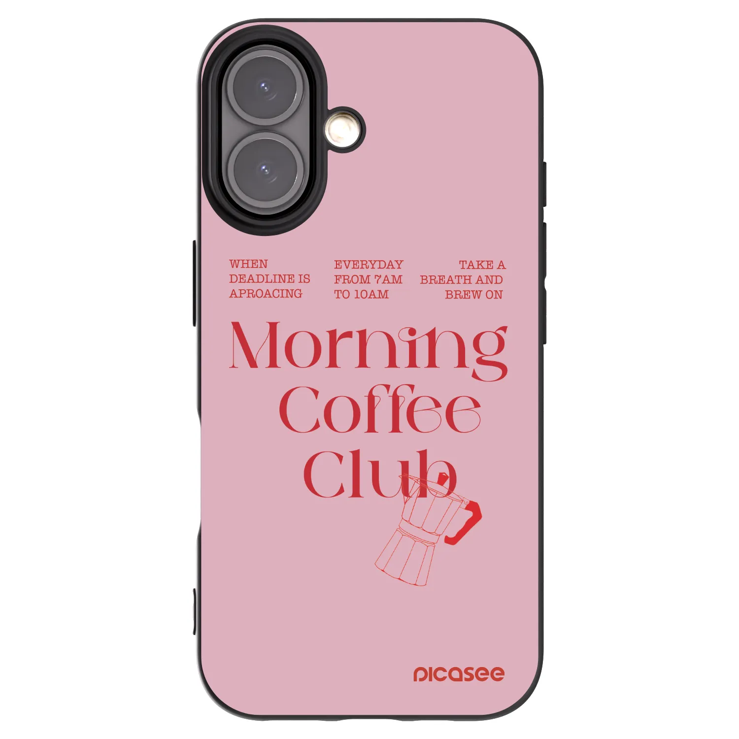 Picasee husă neagră din silicon pentru Apple iPhone 16 - Morning