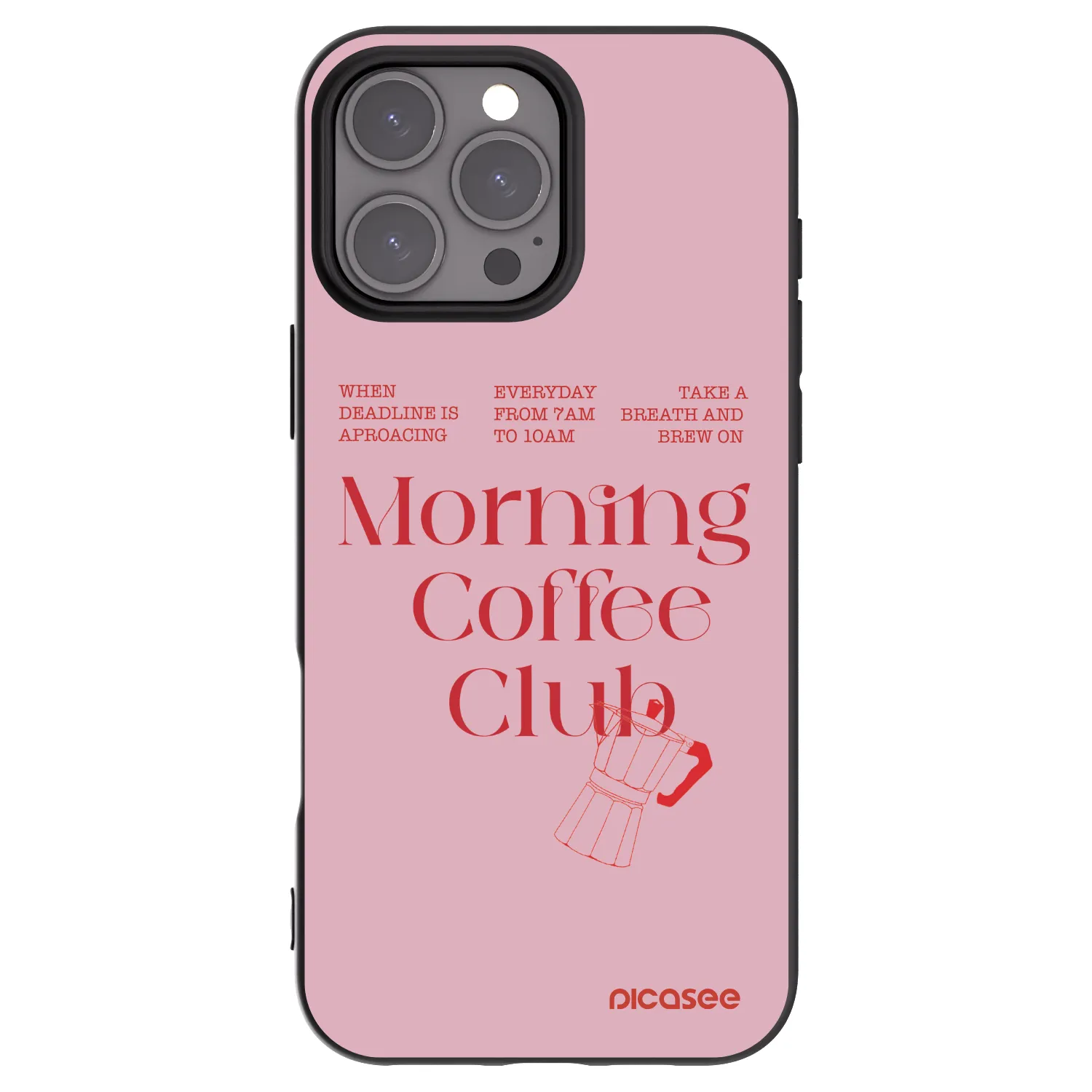 Picasee husă neagră din silicon pentru Apple iPhone 16 Pro Max - Morning