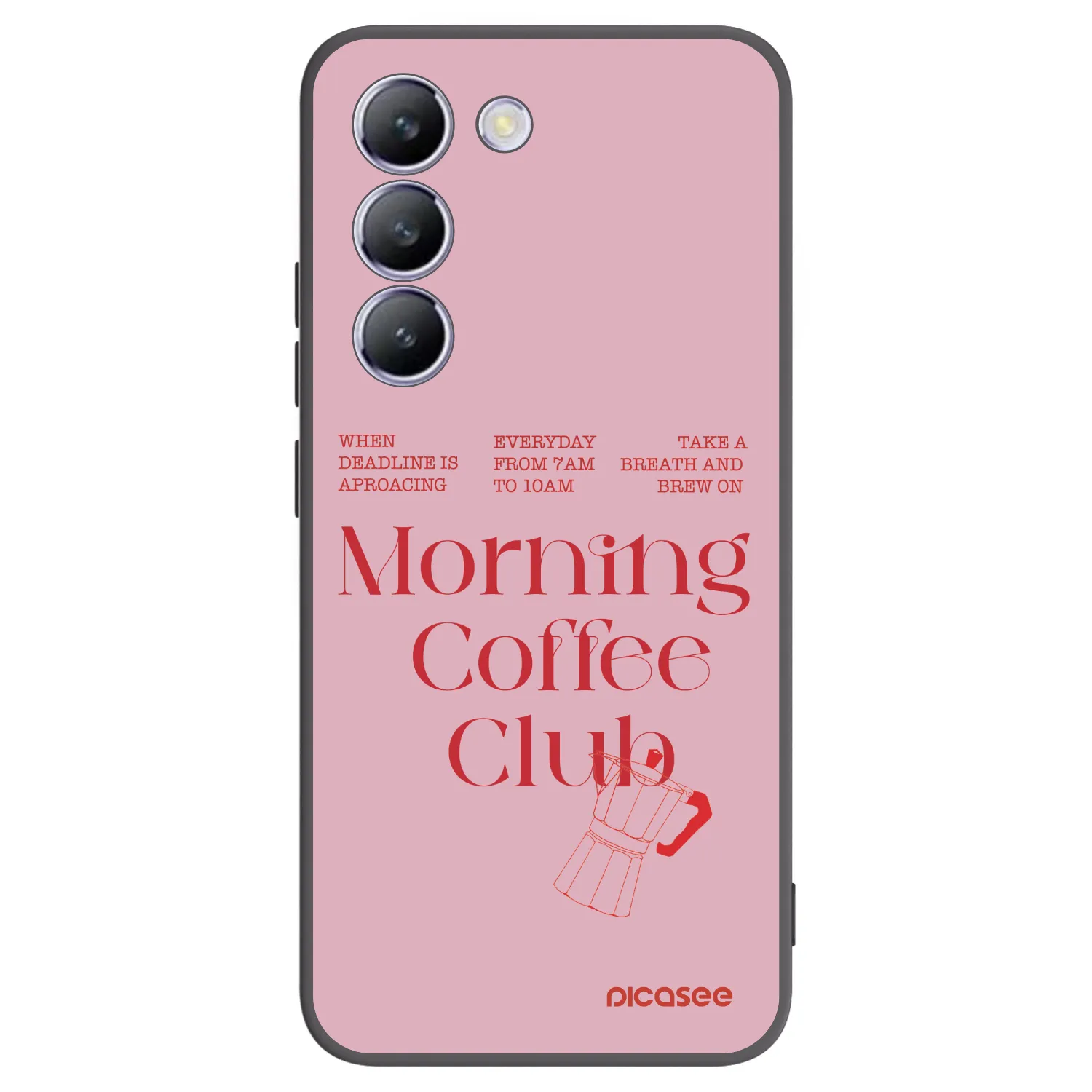 Picasee husă neagră din silicon pentru Vivo V40 SE 5G - Morning