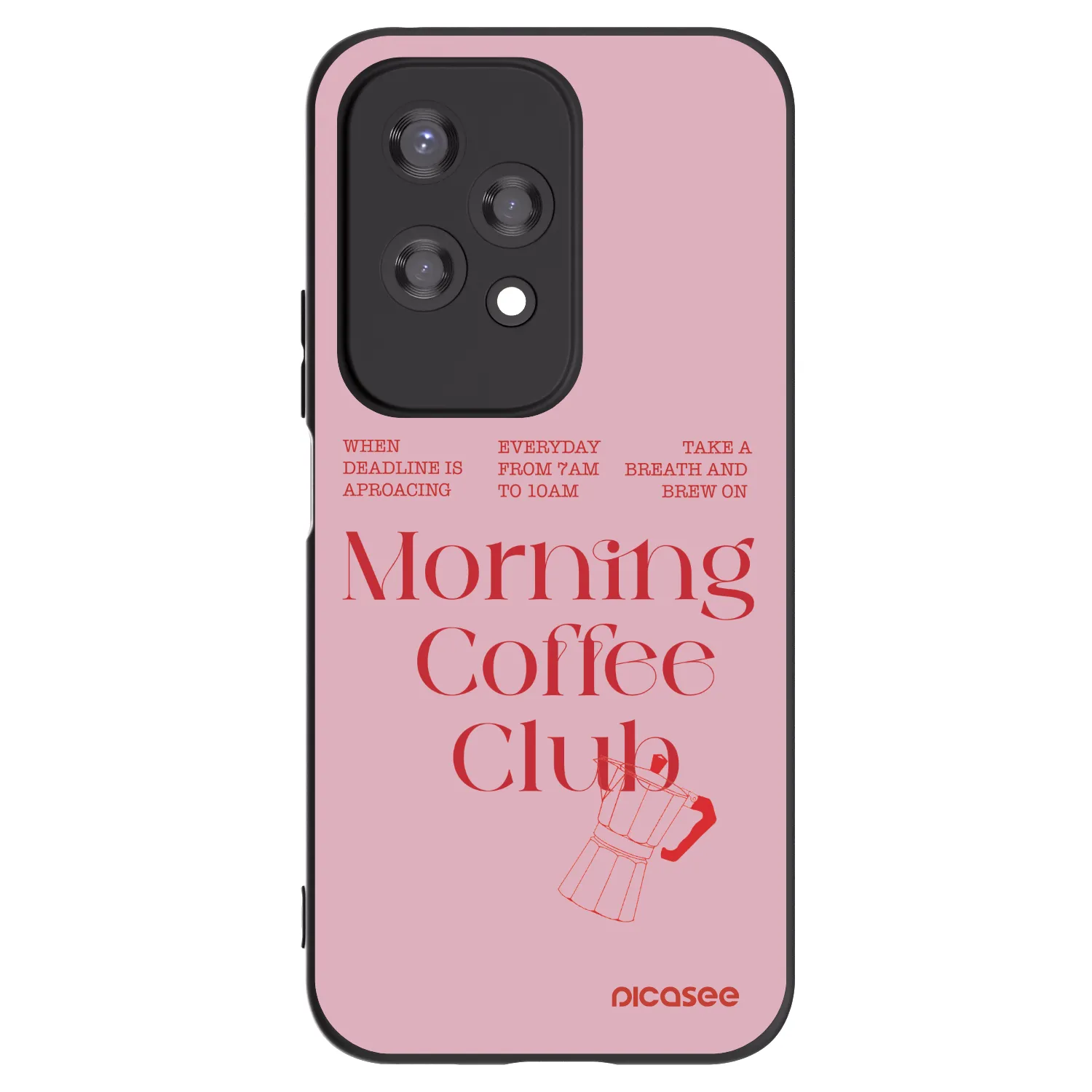 Picasee husă neagră din silicon pentru Honor 200 Lite - Morning