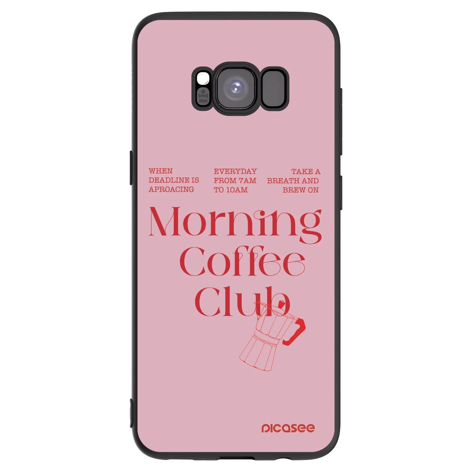 Picasee husă neagră din silicon pentru Samsung Galaxy S8 G950F - Morning