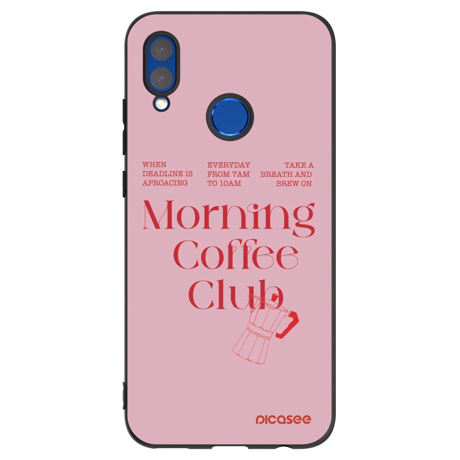 Picasee husă neagră din silicon pentru Honor 10 Lite - Morning