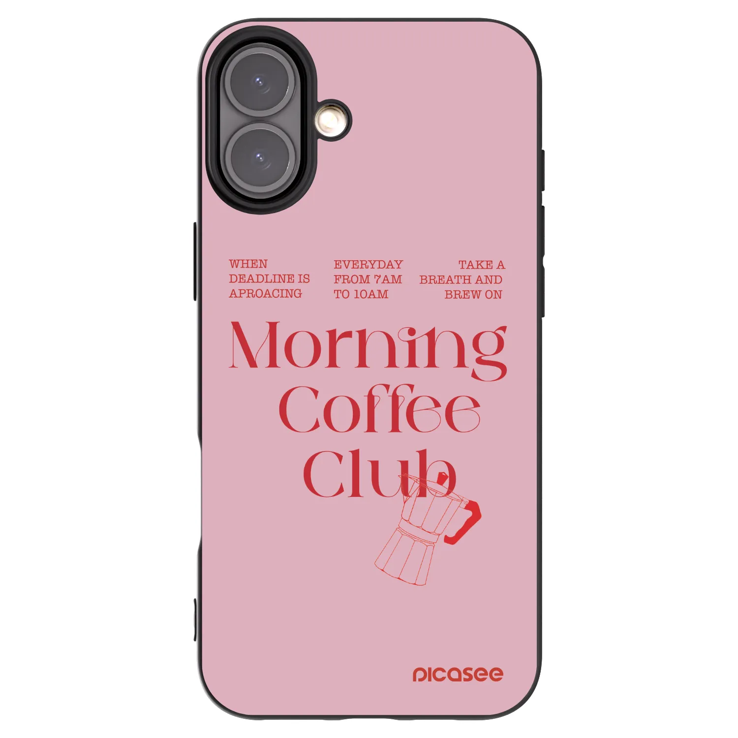 Picasee husă neagră din silicon pentru Apple iPhone 16 Plus - Morning