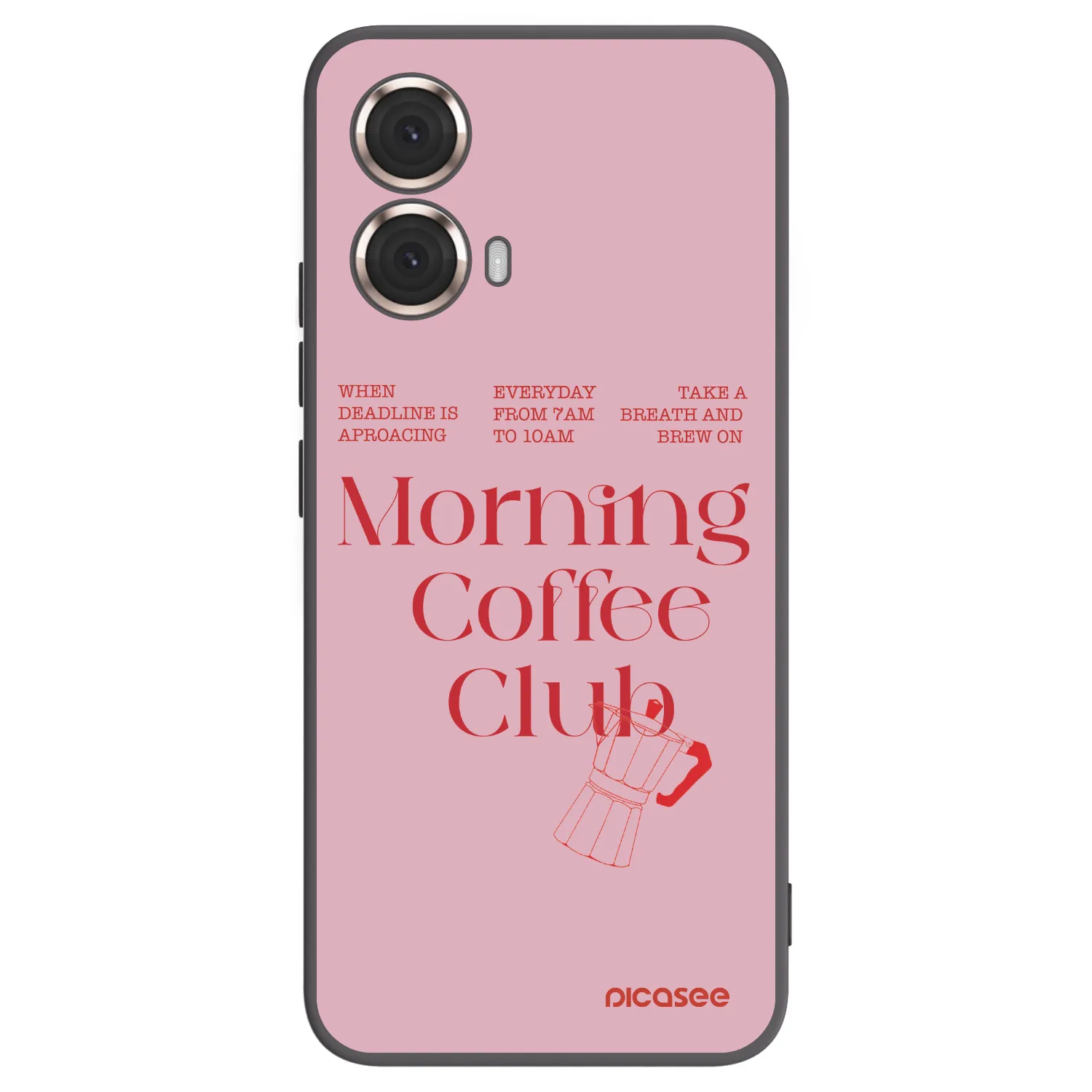 Picasee husă neagră din silicon pentru Motorola Moto G85 - Morning