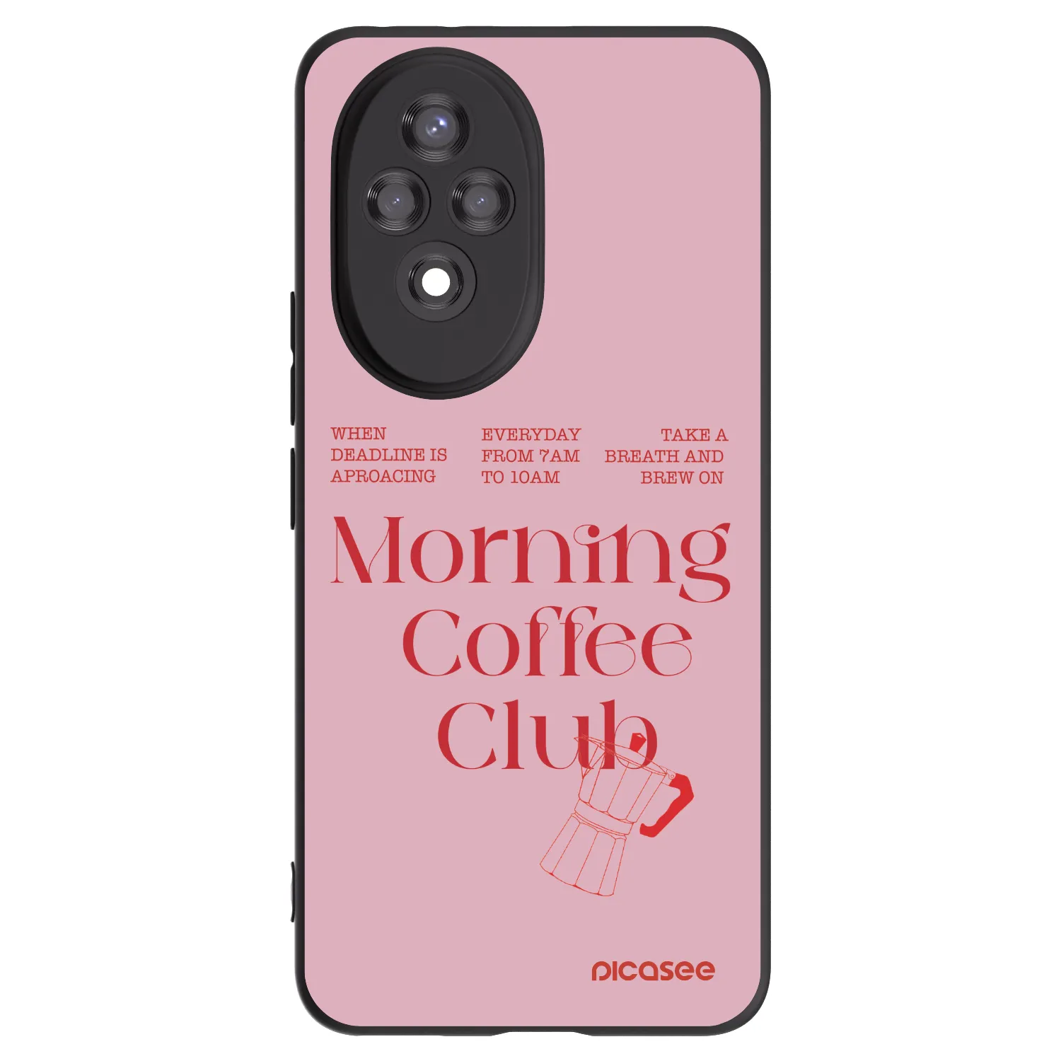 Picasee husă neagră din silicon pentru Honor 200 Pro 5G - Morning