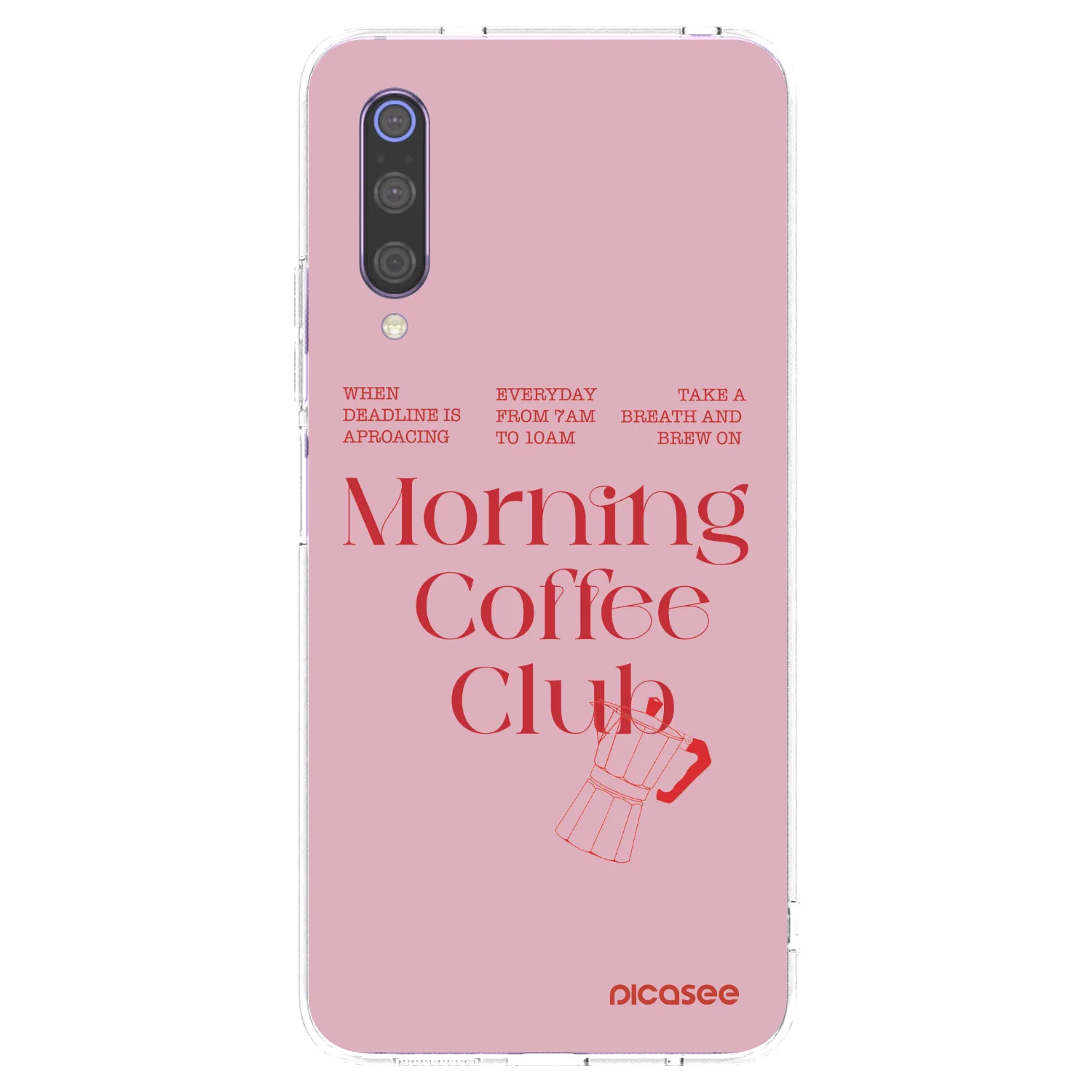Picasee husă transparentă din silicon pentru Xiaomi Mi 9 - Morning