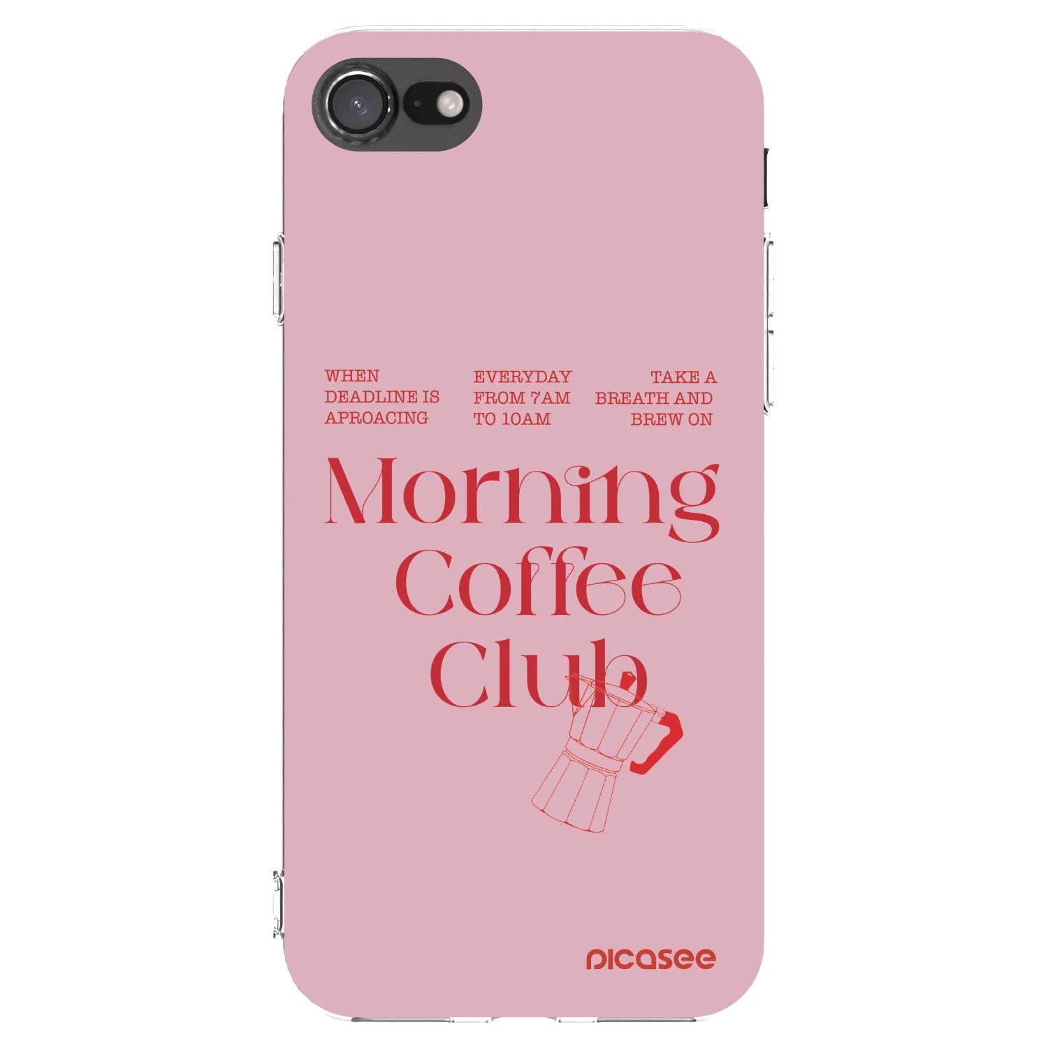 Picasee husă transparentă din silicon pentru Apple iPhone 7 - Morning