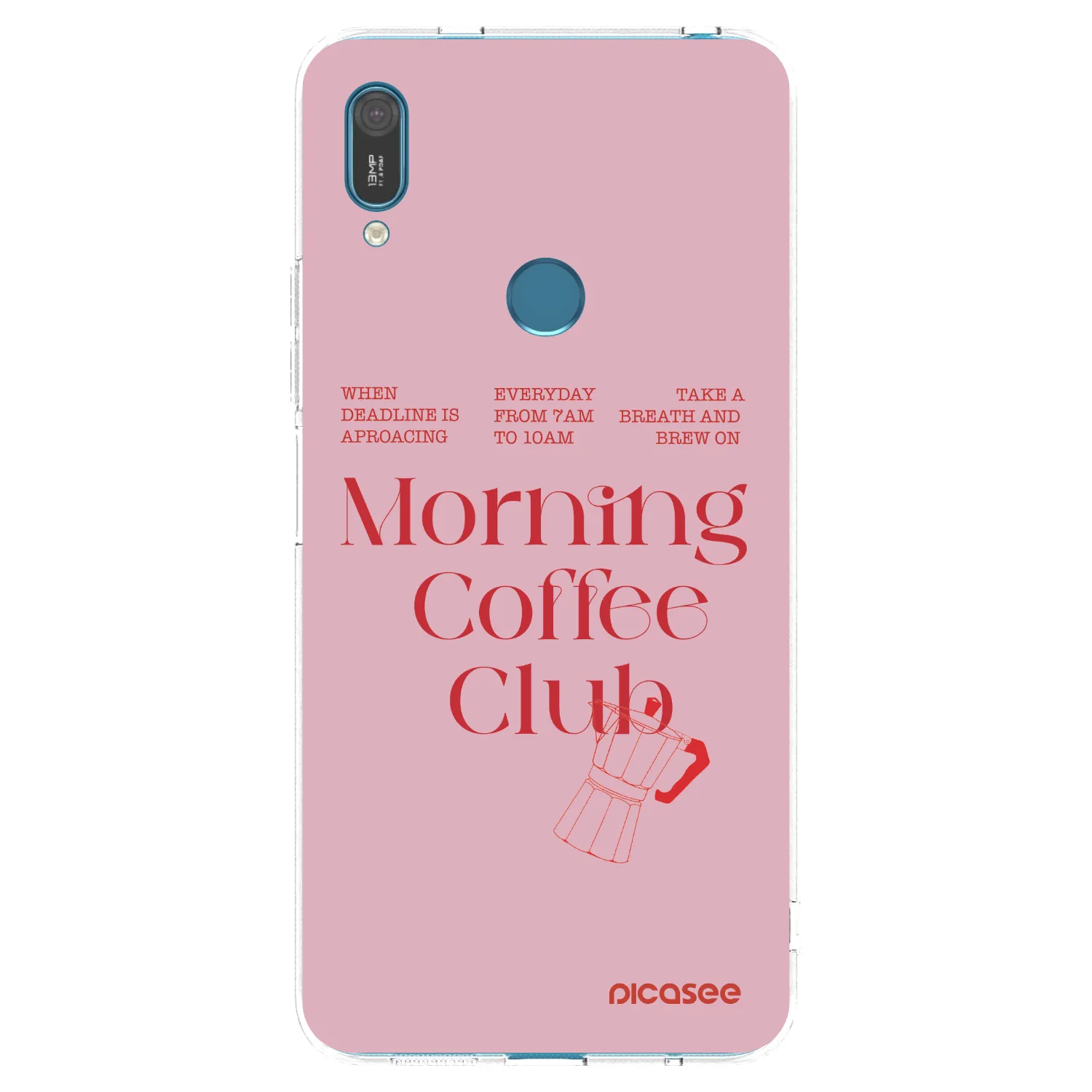 Picasee husă transparentă din silicon pentru Huawei Y7 2019 - Morning
