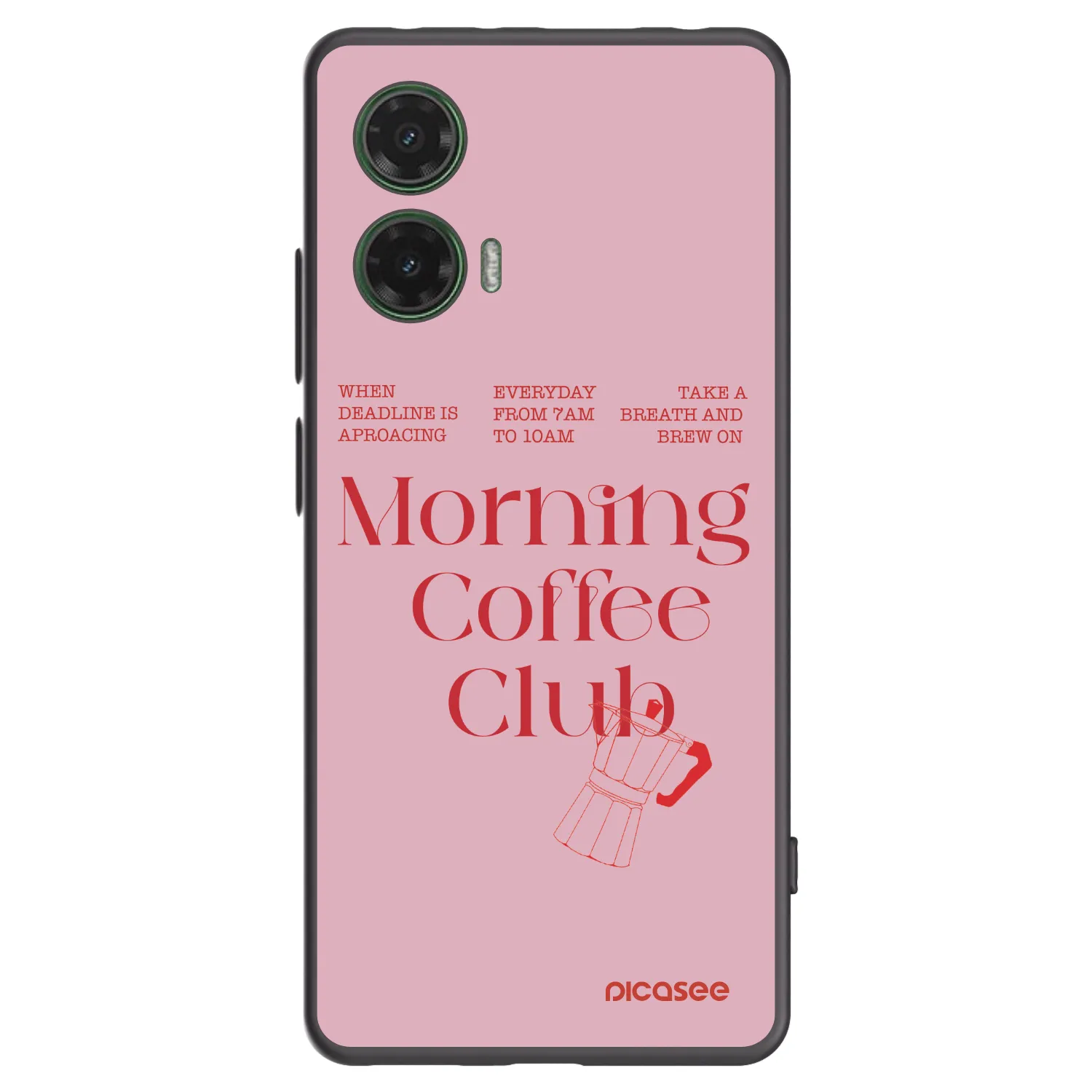 Picasee husă neagră din silicon pentru Motorola Moto G35 5G - Morning
