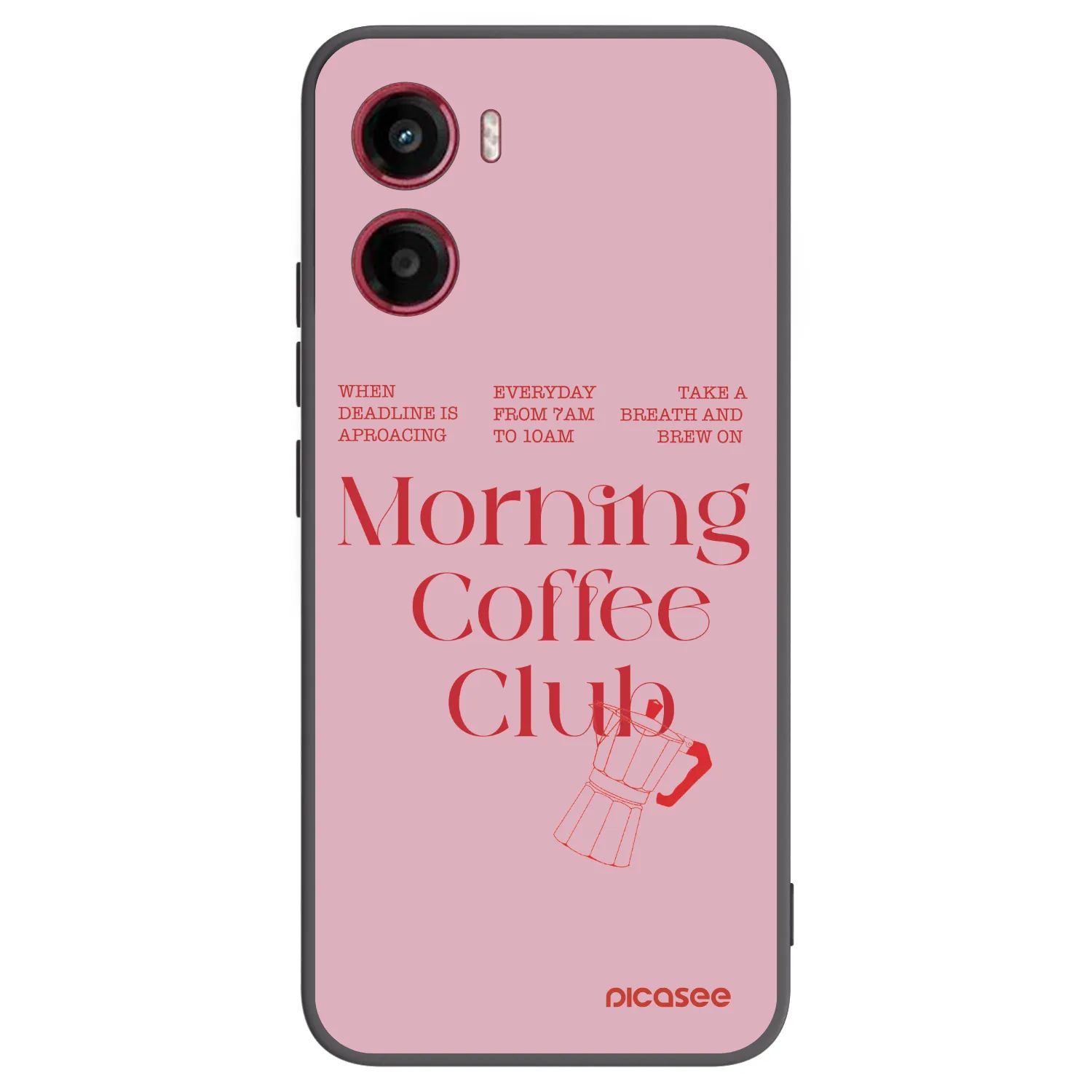 Picasee husă neagră din silicon pentru Motorola Moto G05 - Morning