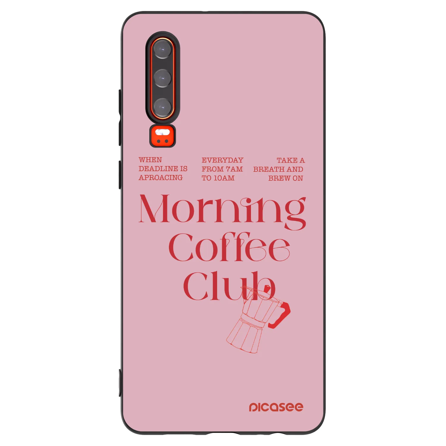 Picasee husă neagră din silicon pentru Huawei P30 - Morning