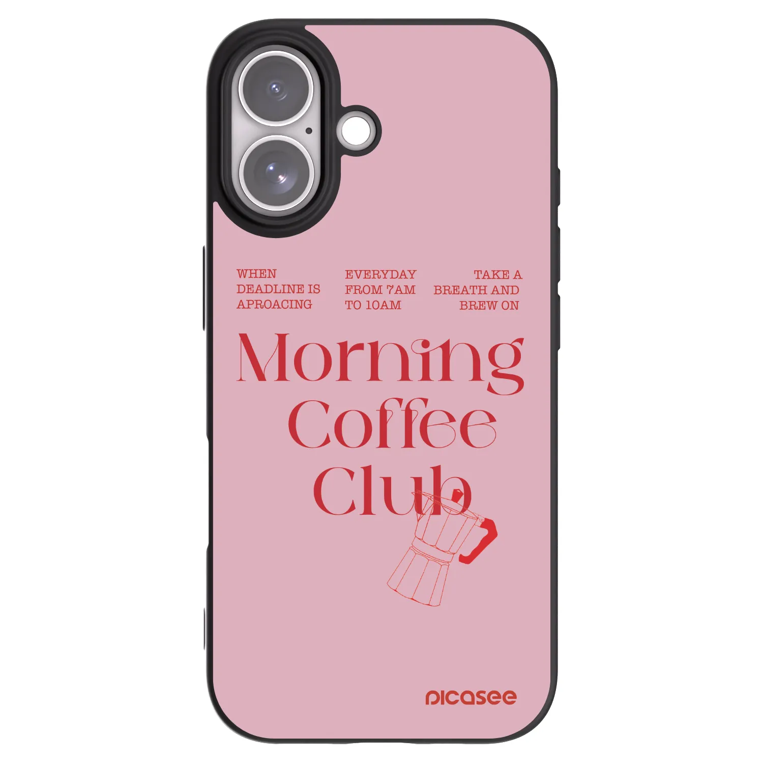 Picasee husă neagră din silicon pentru Apple iPhone 17 - Morning