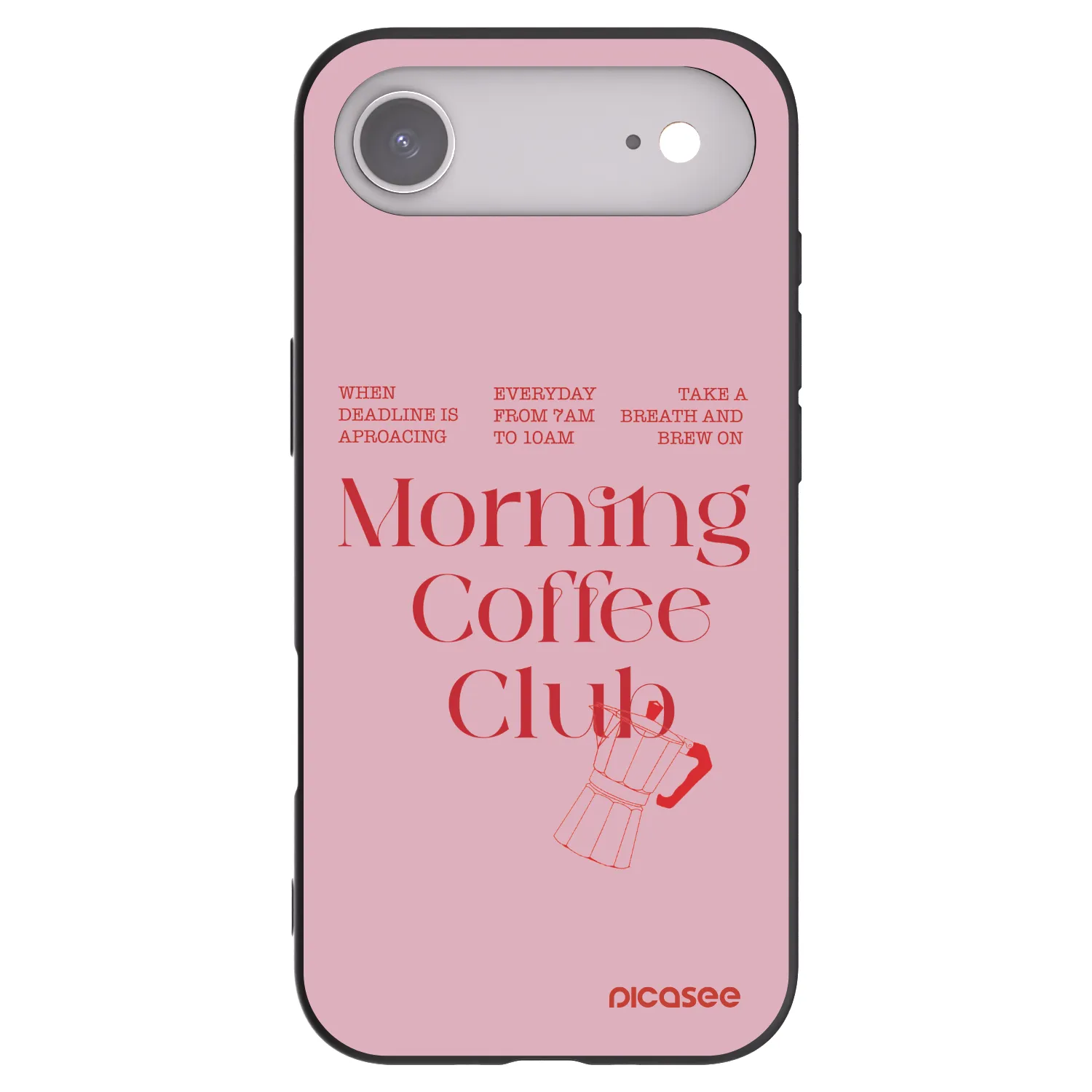 Picasee husă neagră din silicon pentru Apple iPhone Air - Morning