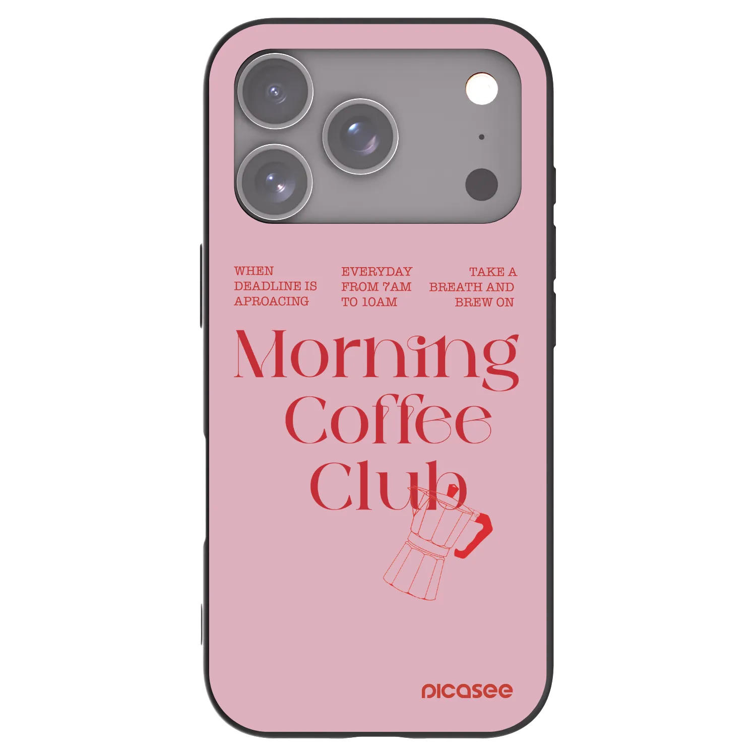 Picasee husă neagră din silicon pentru Apple iPhone 17 Pro - Morning