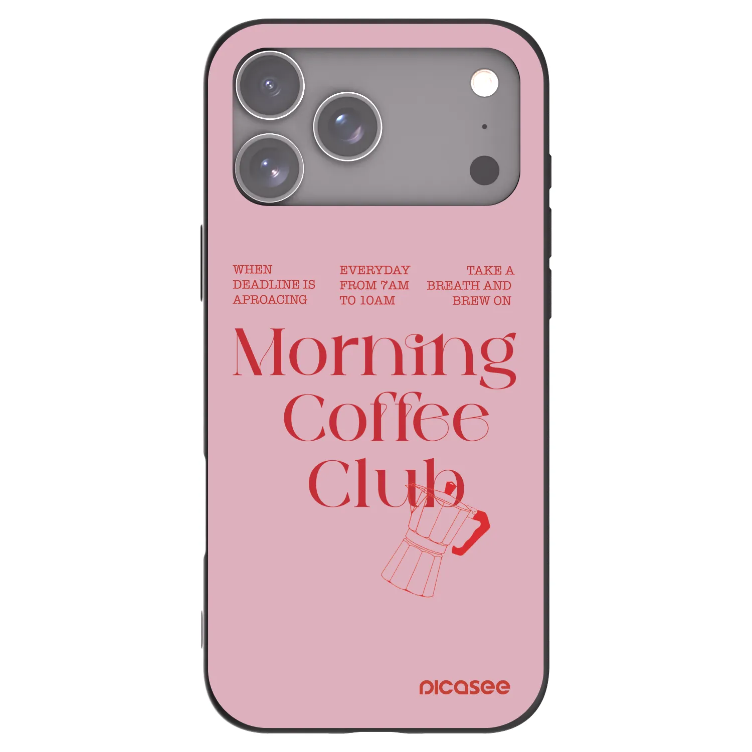 Picasee husă neagră din silicon pentru Apple iPhone 17 Pro Max - Morning