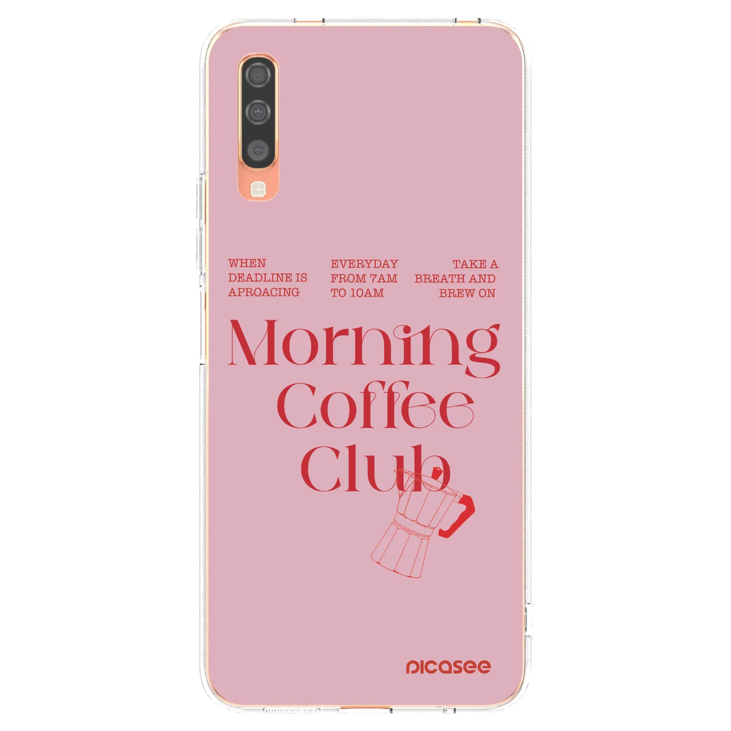 Picasee husă transparentă din silicon pentru Samsung Galaxy A70 A705F - Morning