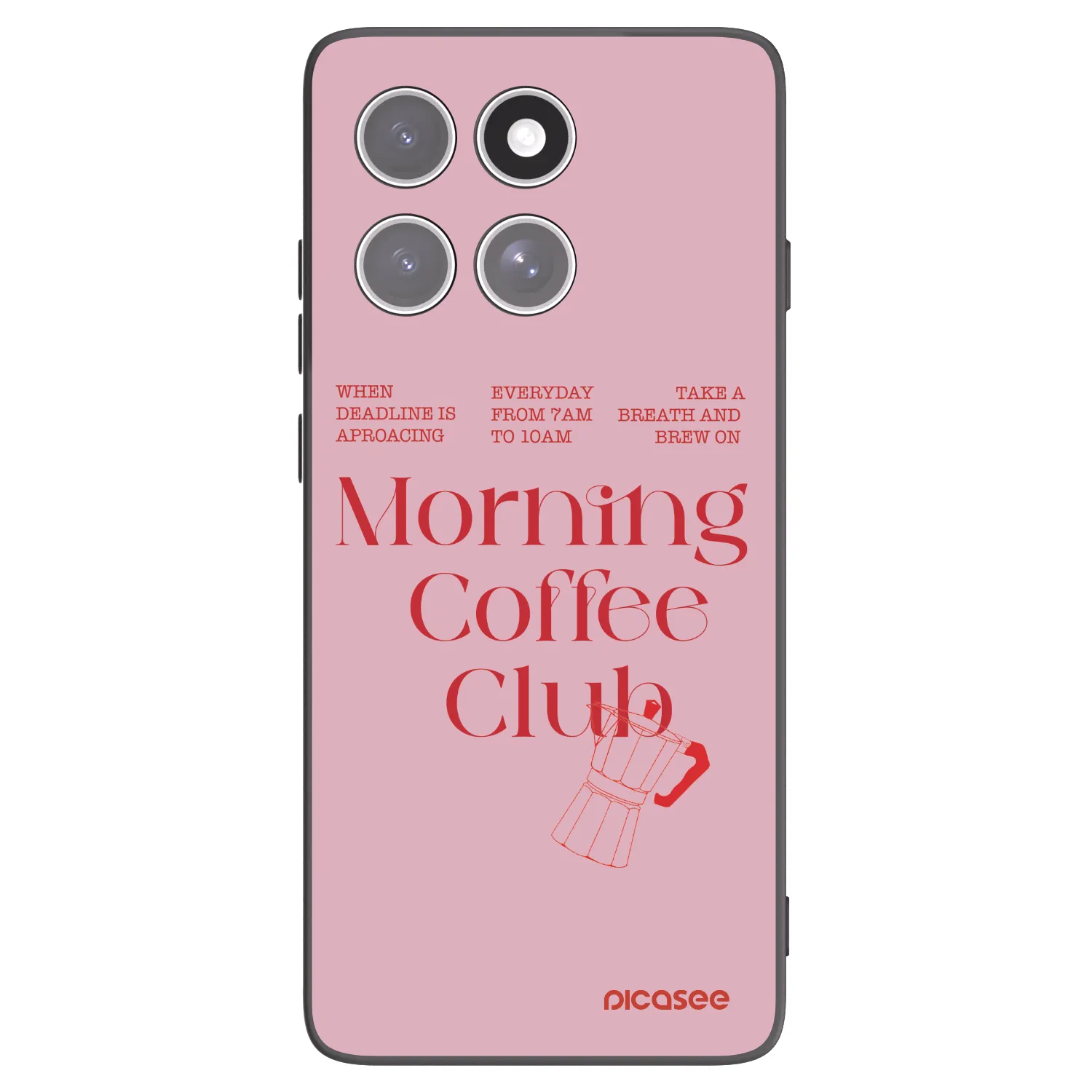 Picasee husă neagră din silicon pentru Motorola Edge 60 Pro - Morning