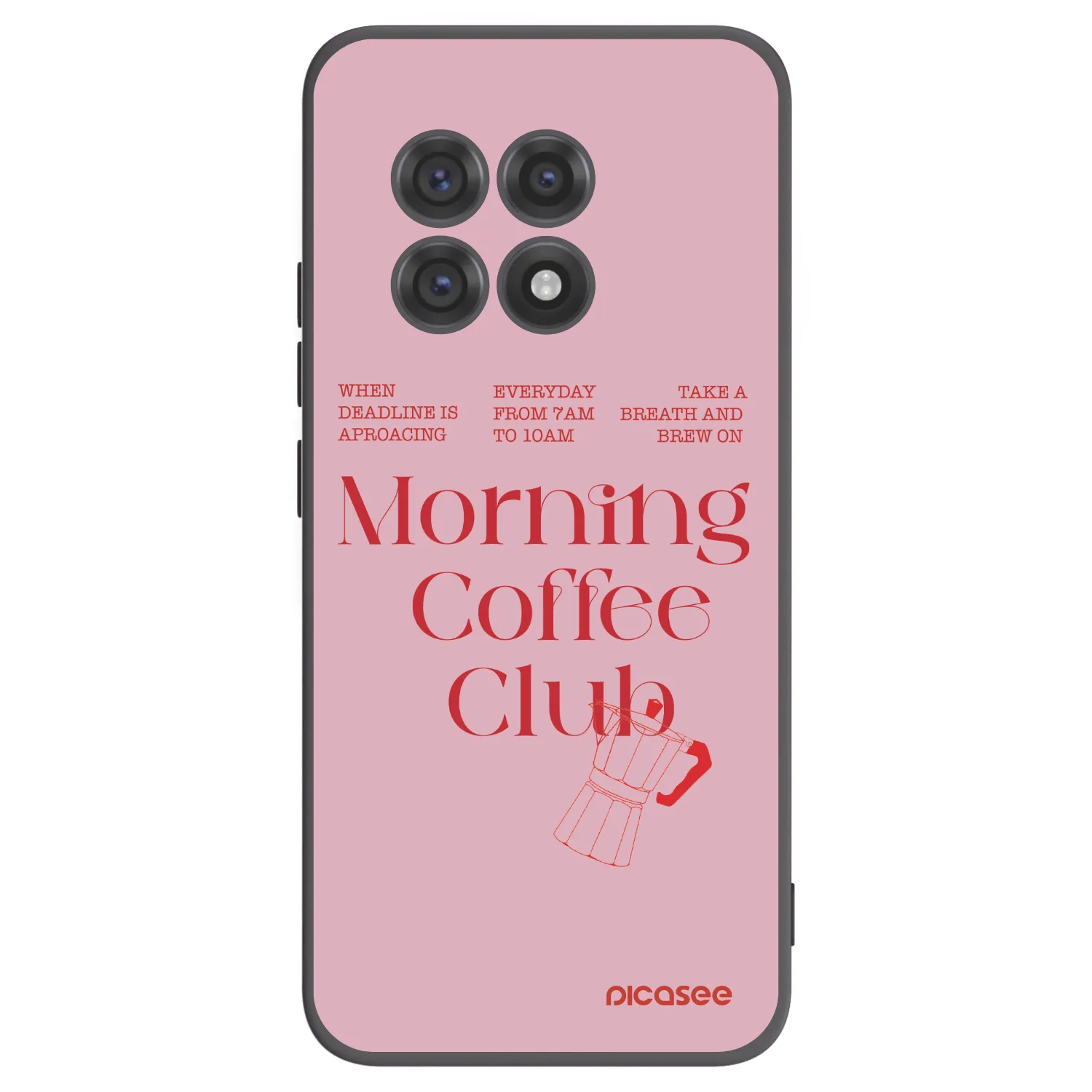 Picasee husă neagră din silicon pentru OnePlus 13R 5G - Morning