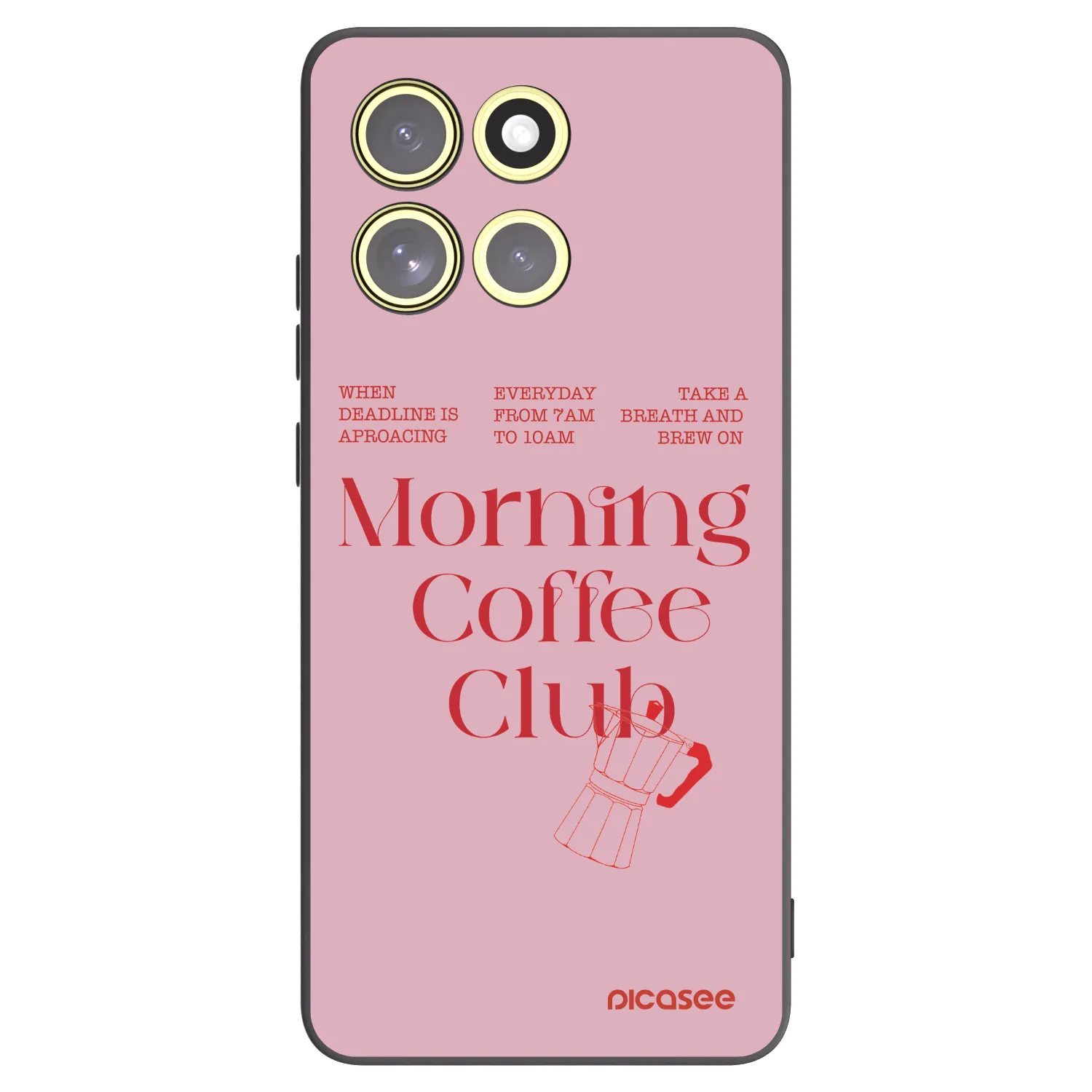 Picasee husă neagră din silicon pentru Motorola Moto G86 5G - Morning