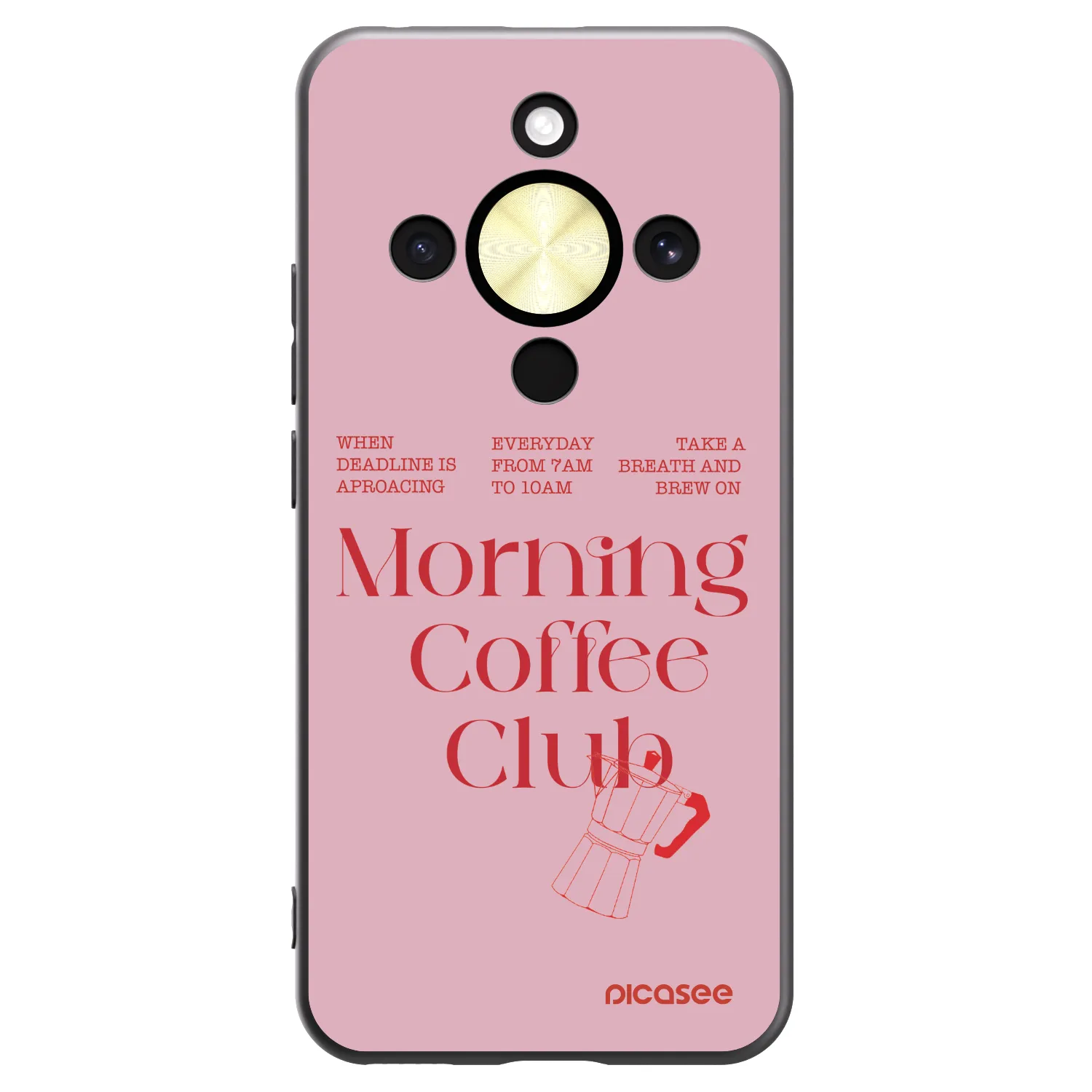 Picasee husă neagră din silicon pentru Honor Magic8 Lite 5G - Morning