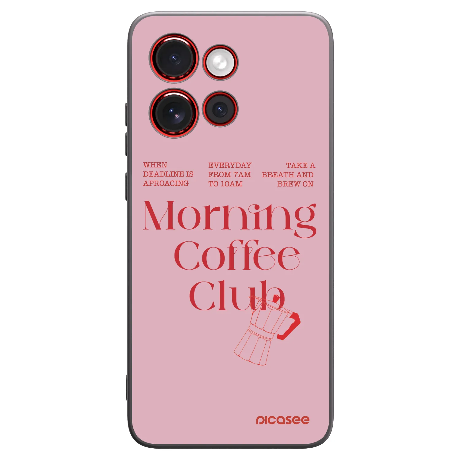 Picasee husă neagră din silicon pentru Motorola Edge 60 Neo 5G - Morning