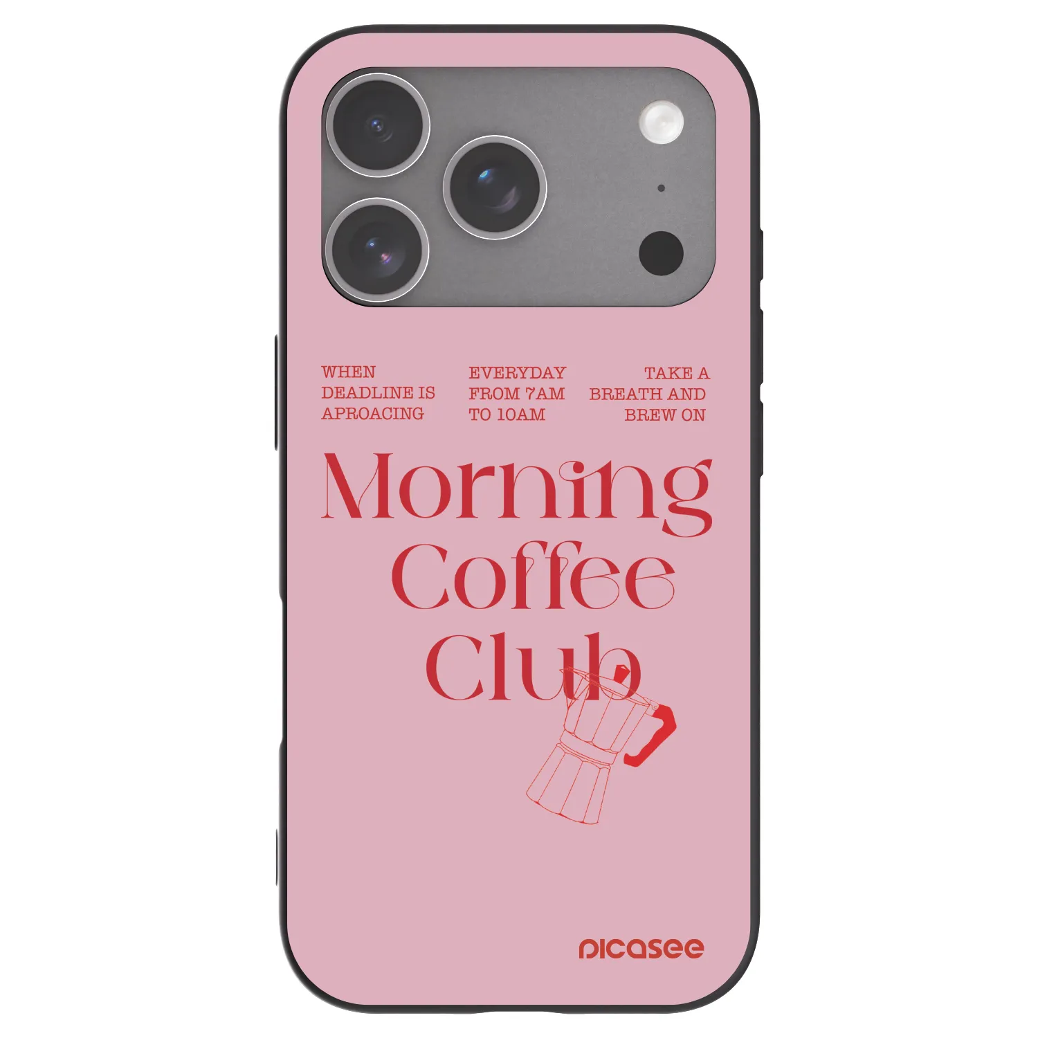 Picasee husă neagră din silicon pentru Apple iPhone 18 Pro - Morning