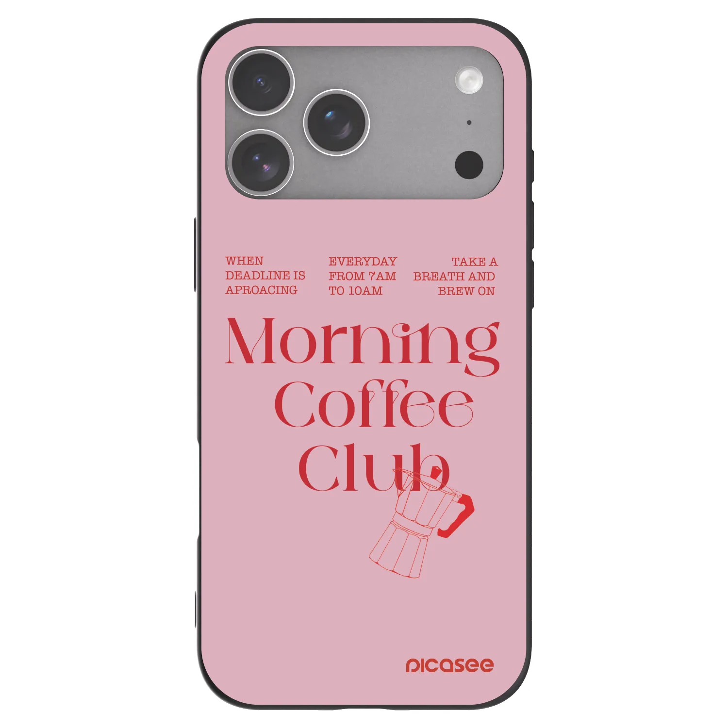Picasee husă neagră din silicon pentru Apple iPhone 18 Pro Max - Morning