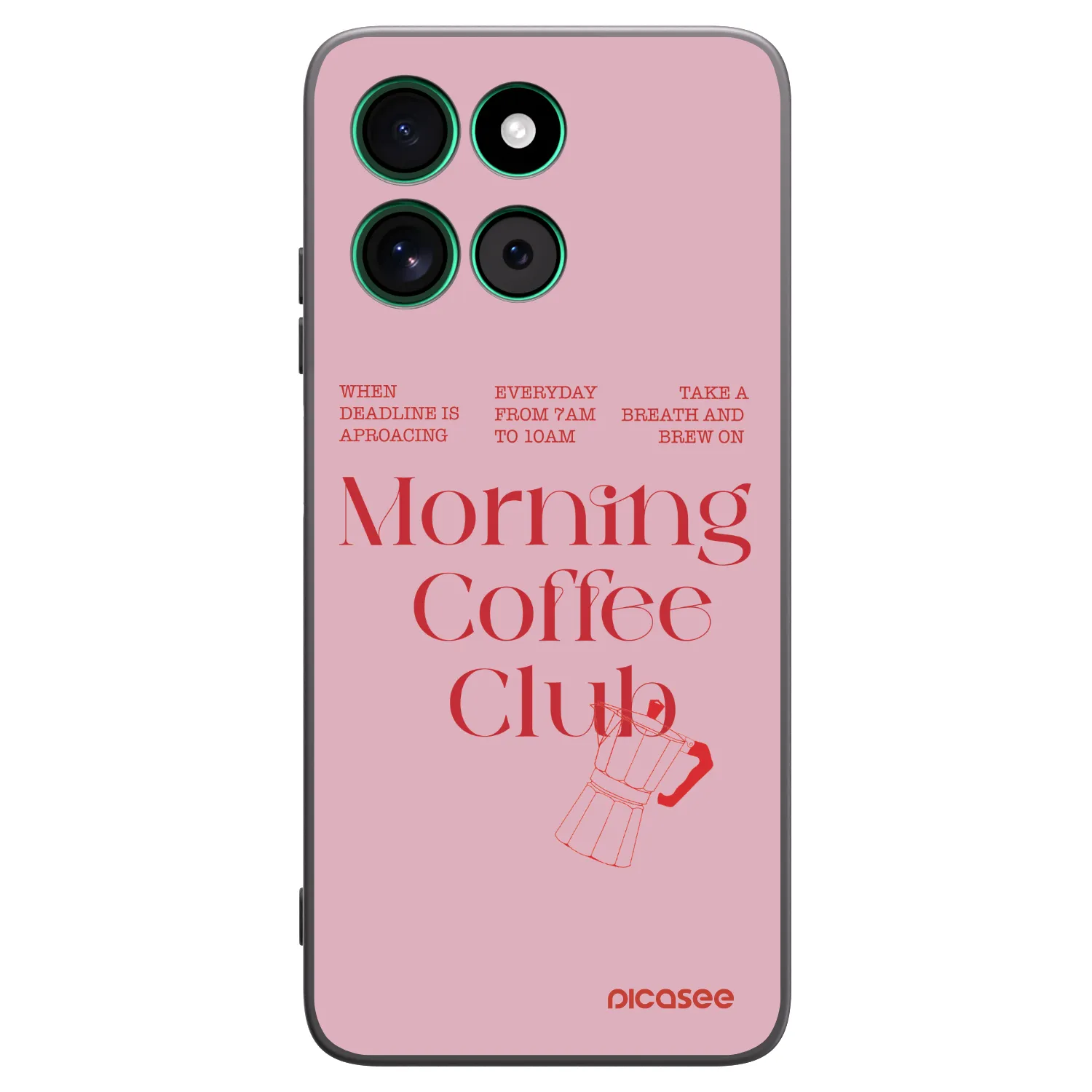 Picasee husă neagră din silicon pentru Motorola Moto G57 Power - Morning