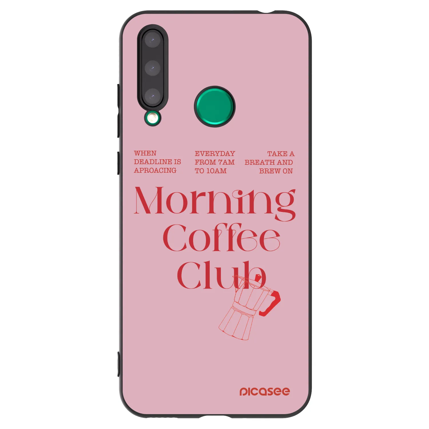 Picasee husă neagră din silicon pentru Honor 20 Lite - Morning